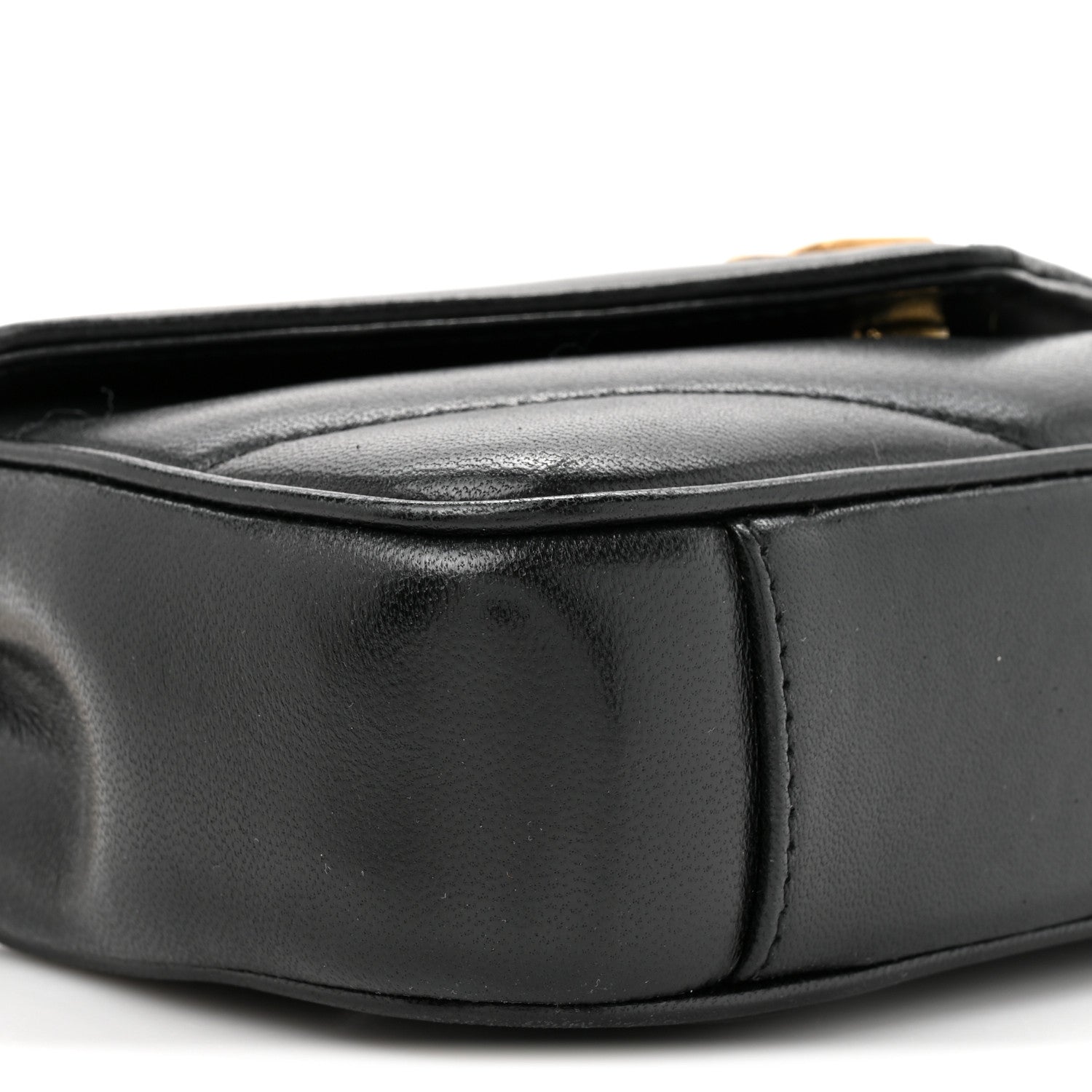 Lambskin Chevron Quilted Mini Loulou Black