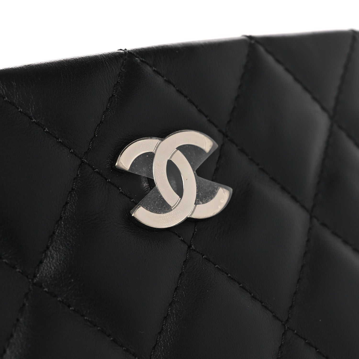 Lambskin Quilted Uniform Crossbody Bag Black