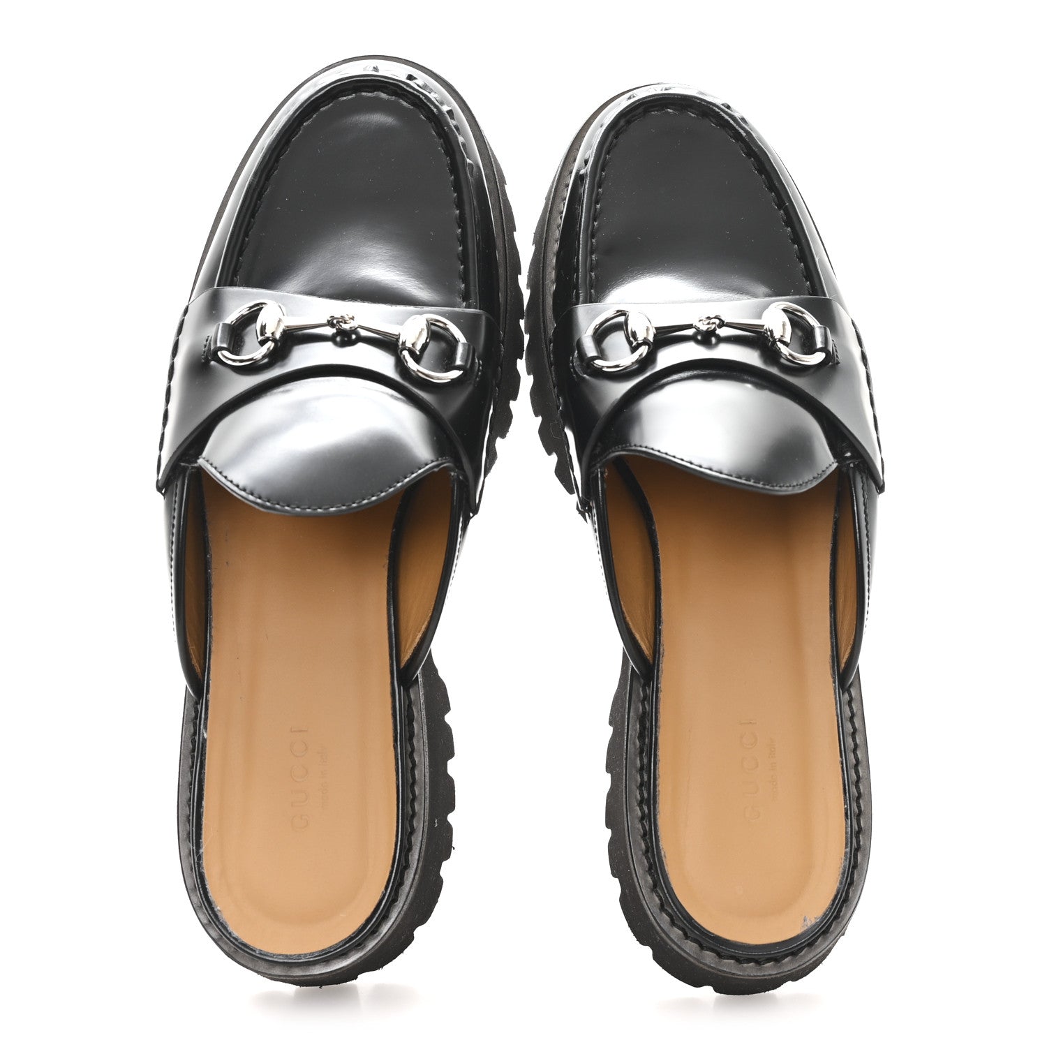 Magnum Calfskin Womens Horsebit Platform Mules 41 Black