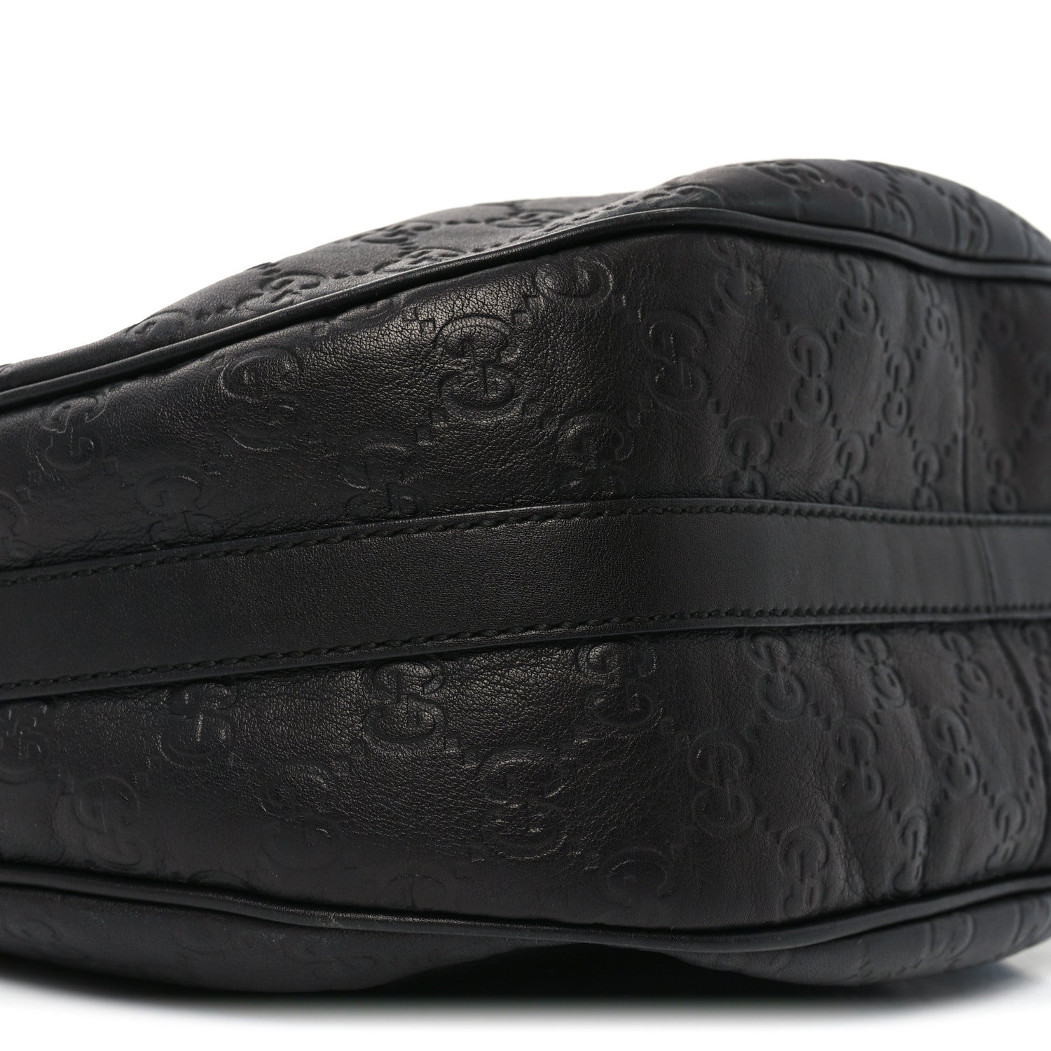 Guccissima Medium GG Twins Hobo Black