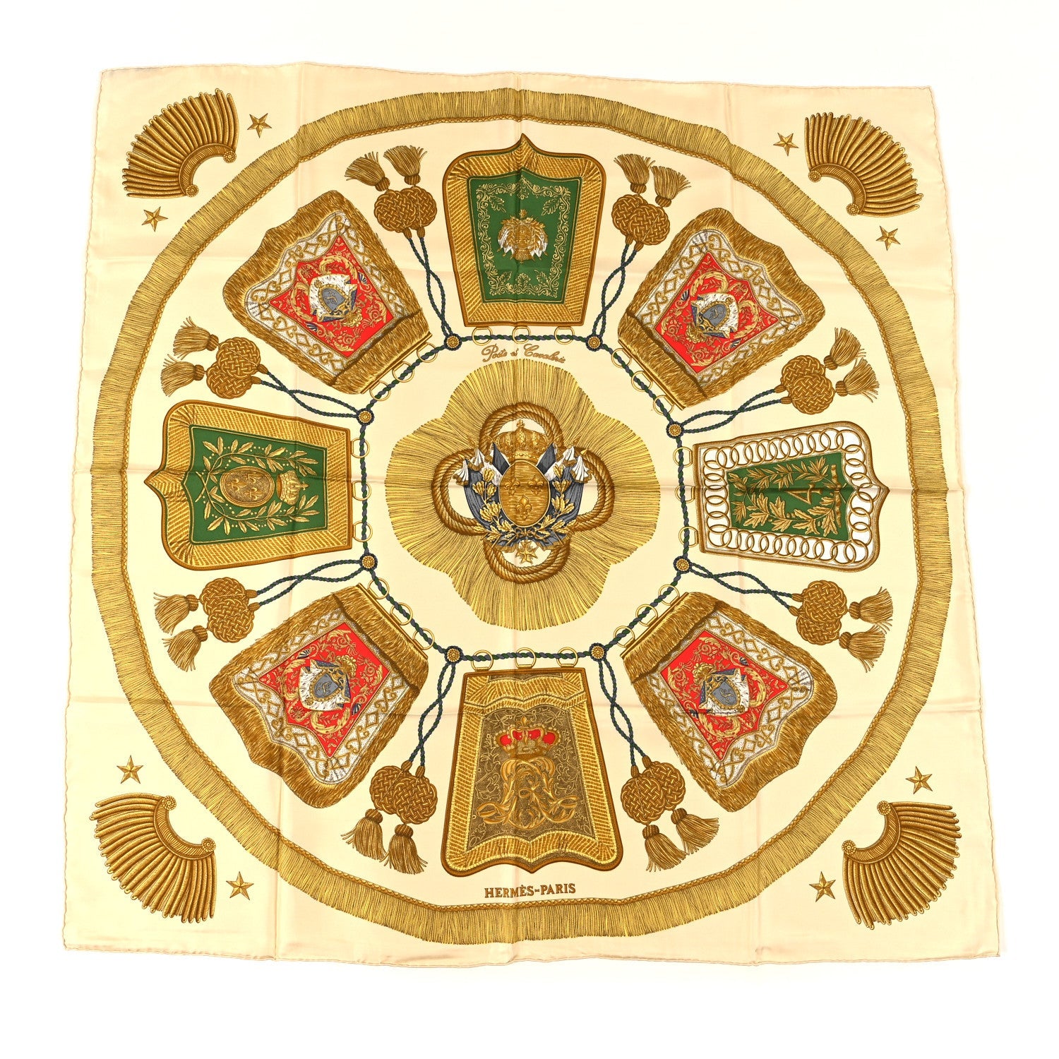 Silk Poste et Cavalerie Scarf 90
