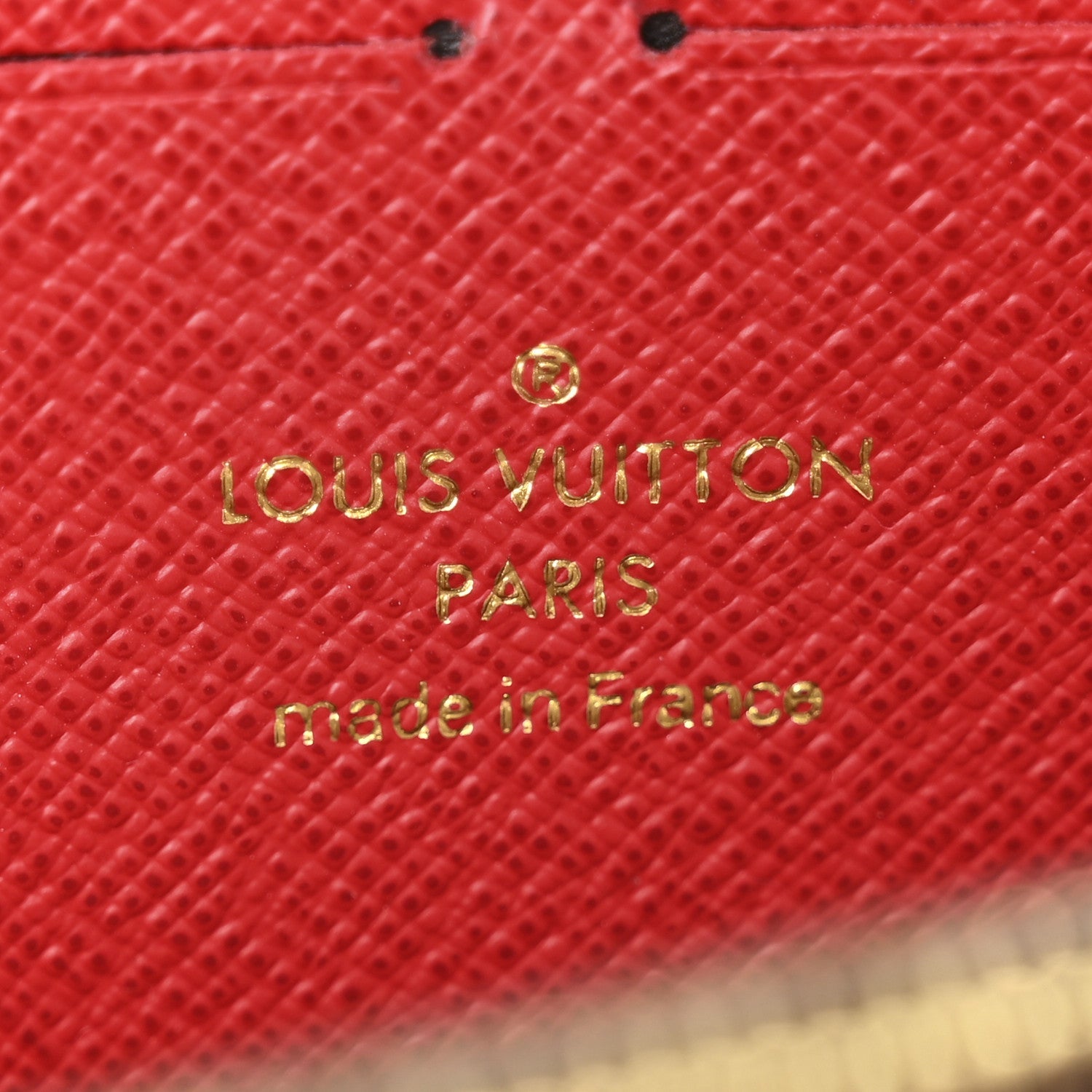 Damier Ebene Clemence Wallet Cherry