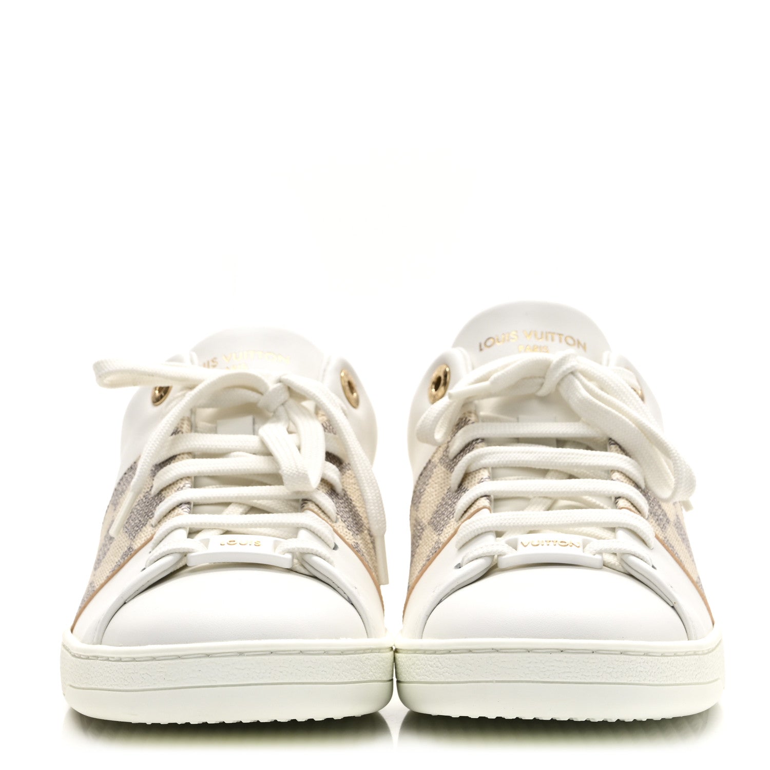 Damier Azur Front Row Sneaker 39 White
