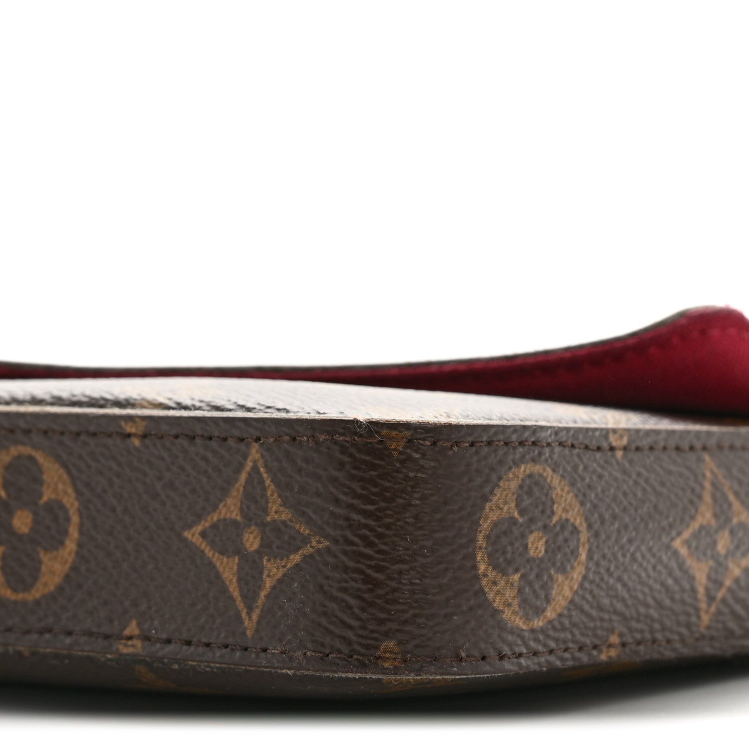 Monogram Pochette Felicie Chain Wallet Fuchsia
