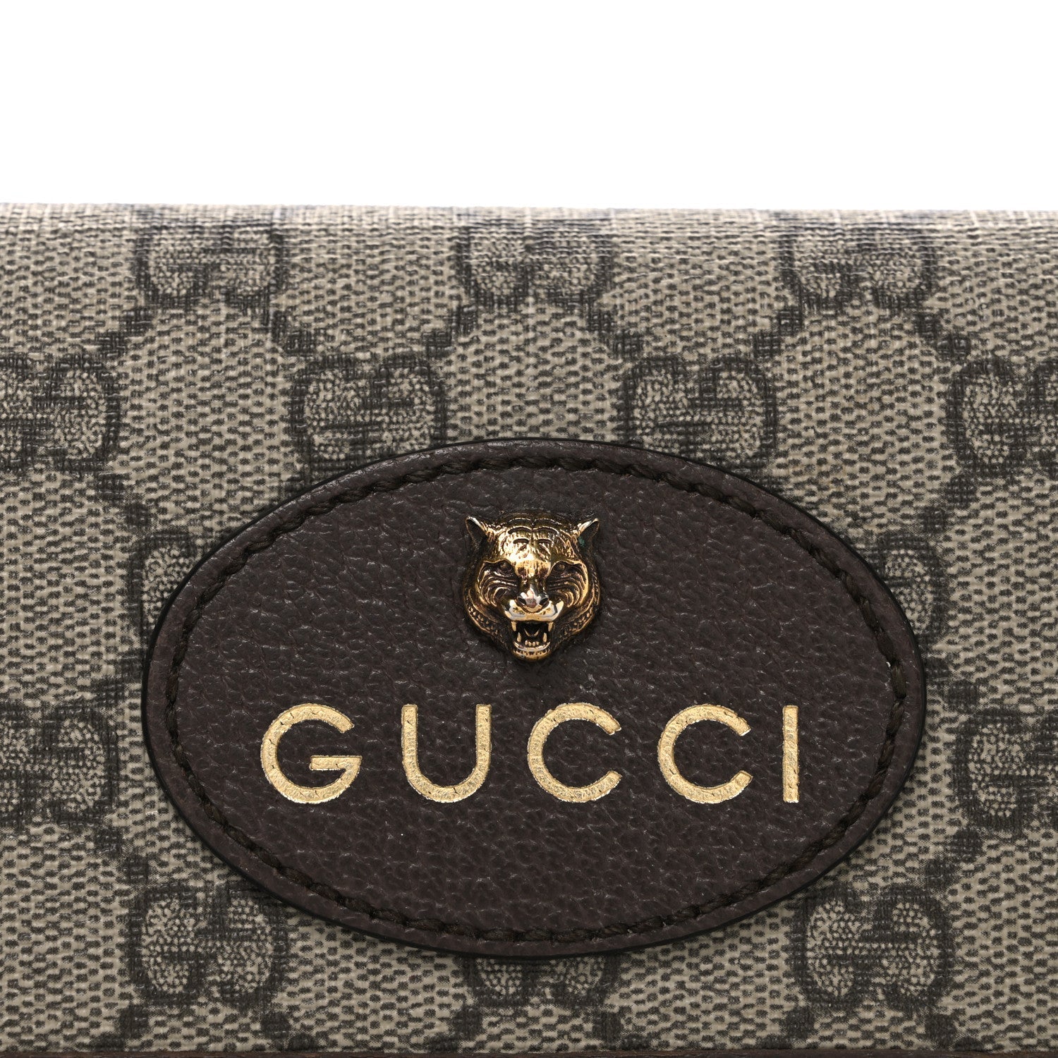 GG Supreme Monogram Neo Vintage Web Belt Bag Brown