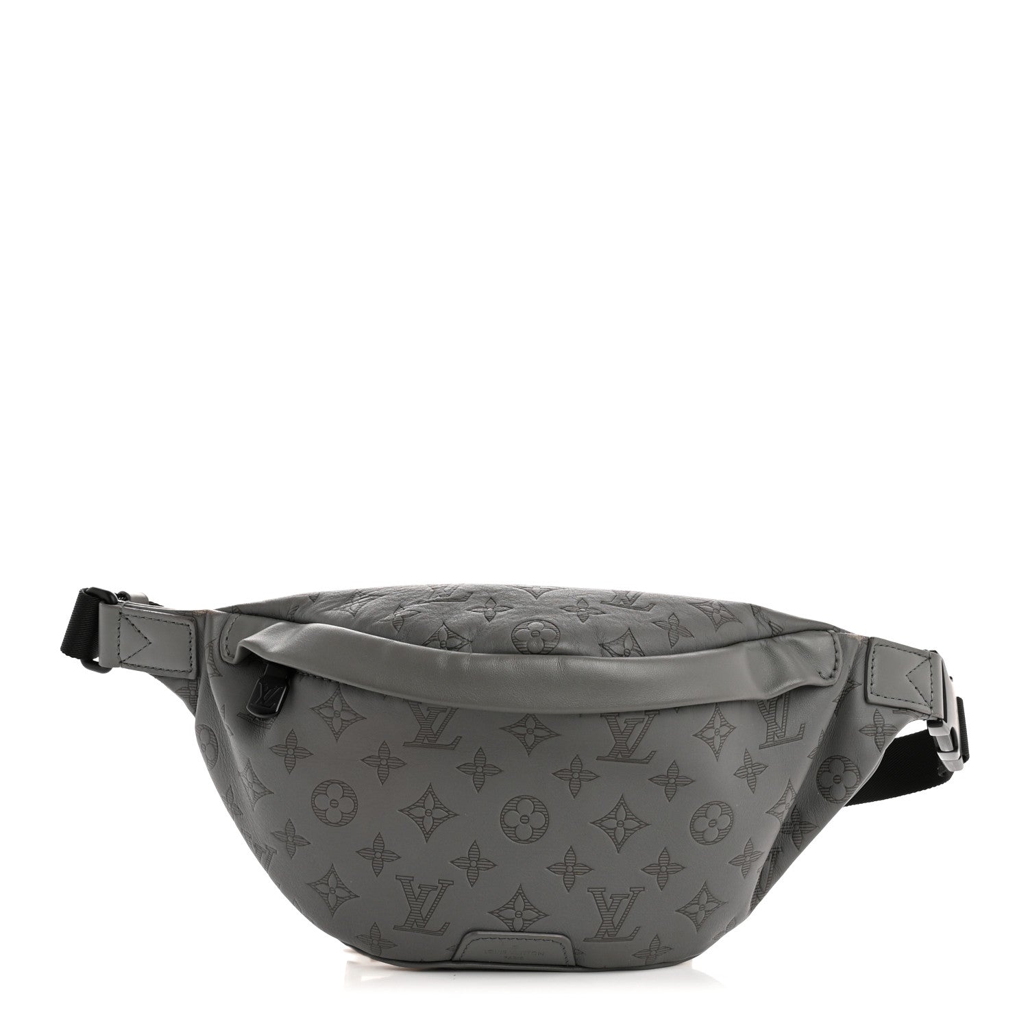 Calfskin Monogram Shadow Discovery Bumbag PM Gray