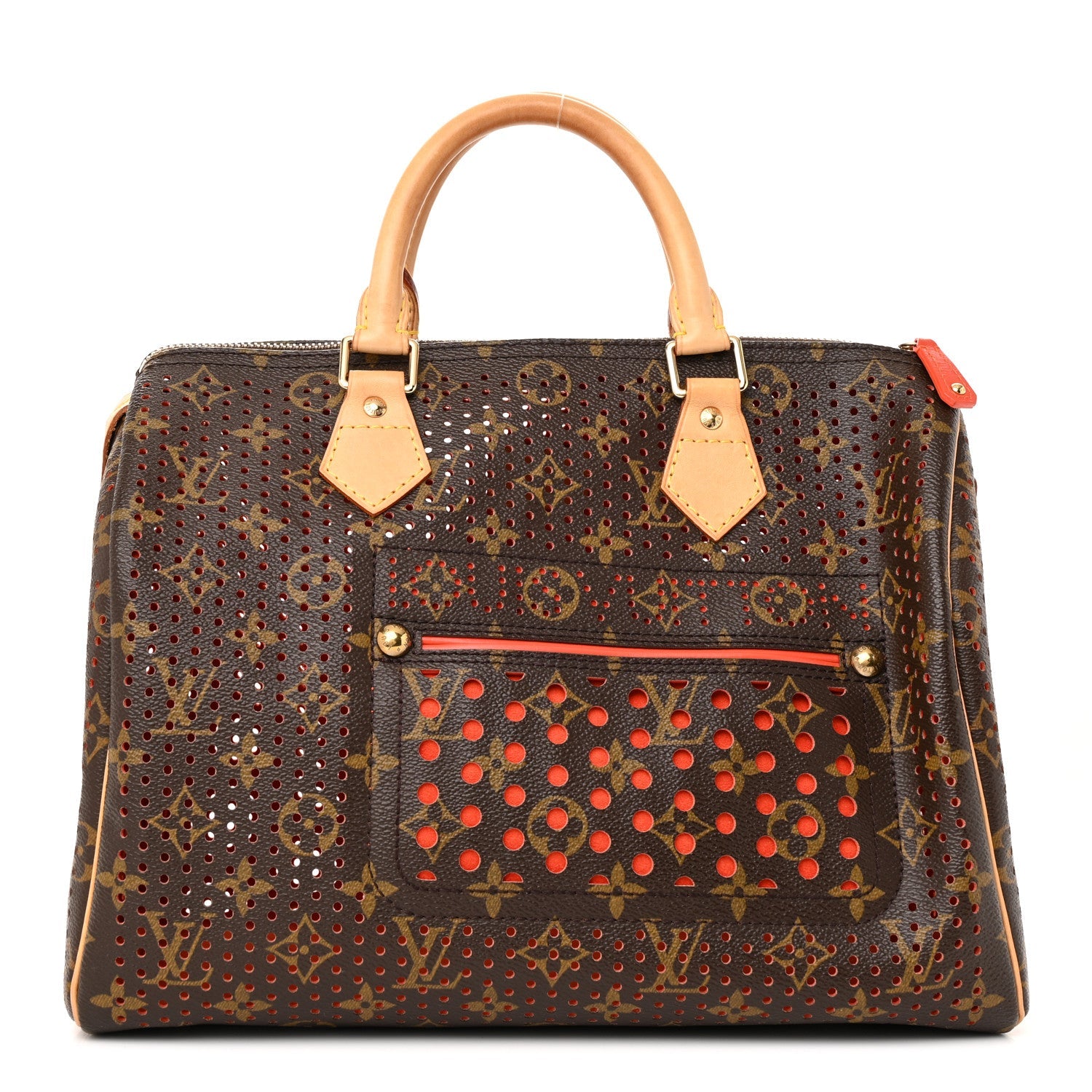 Monogram Perforated Speedy 30 Orange