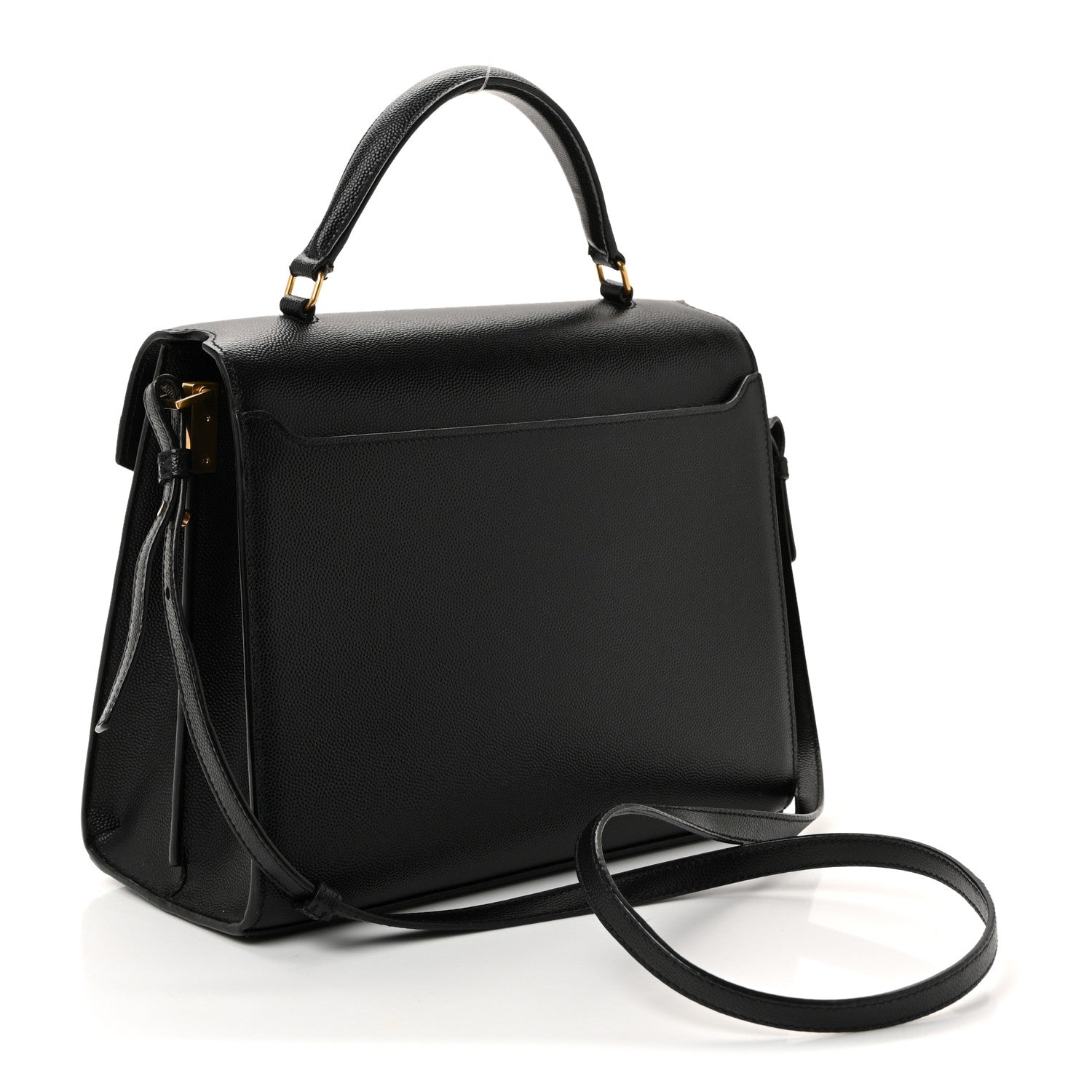 Grain de Poudre Medium Classic Monogram Cassandra Top Handle Black Rouge Legion