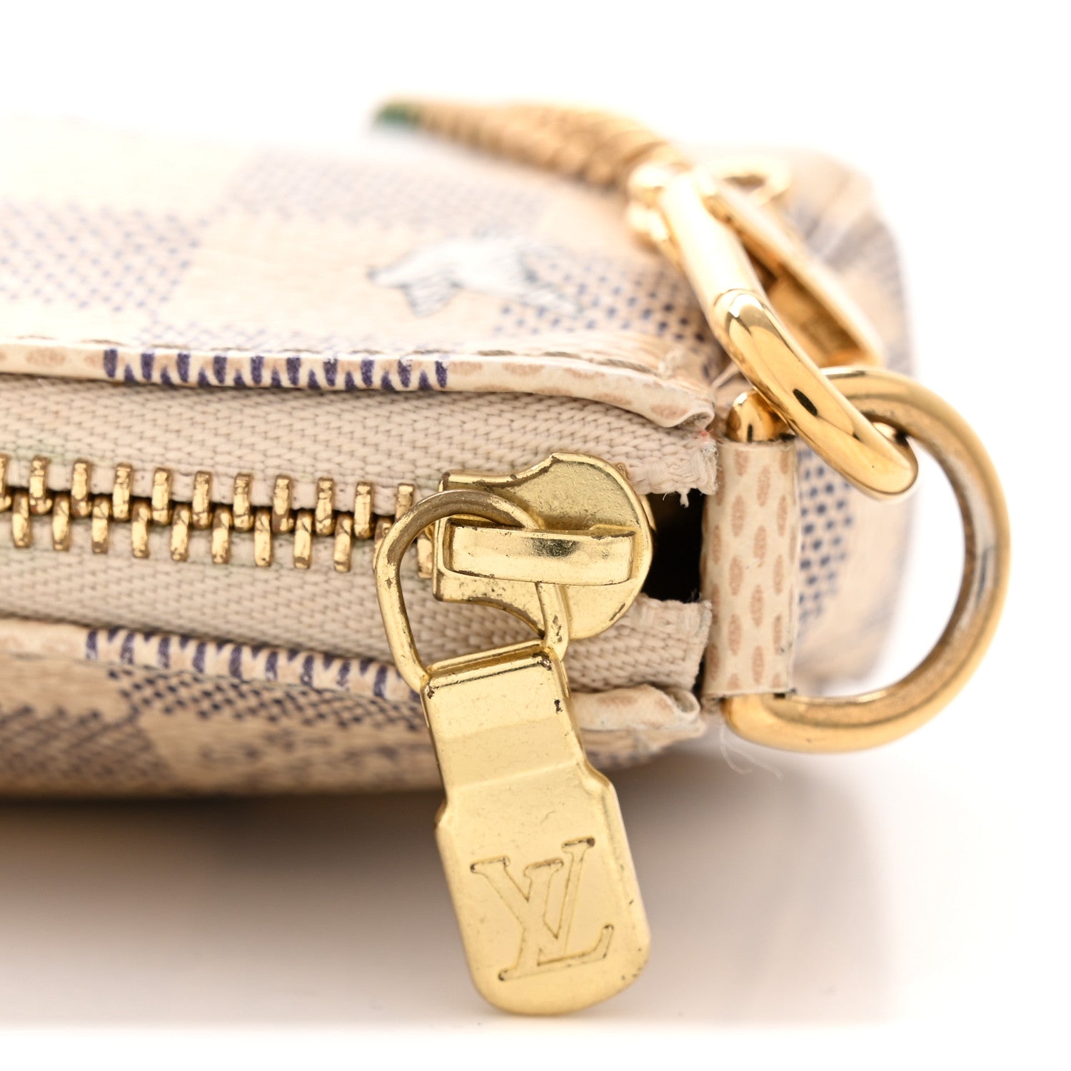 Damier Azur 2015 Christmas Animation Mini Pochette Accessories