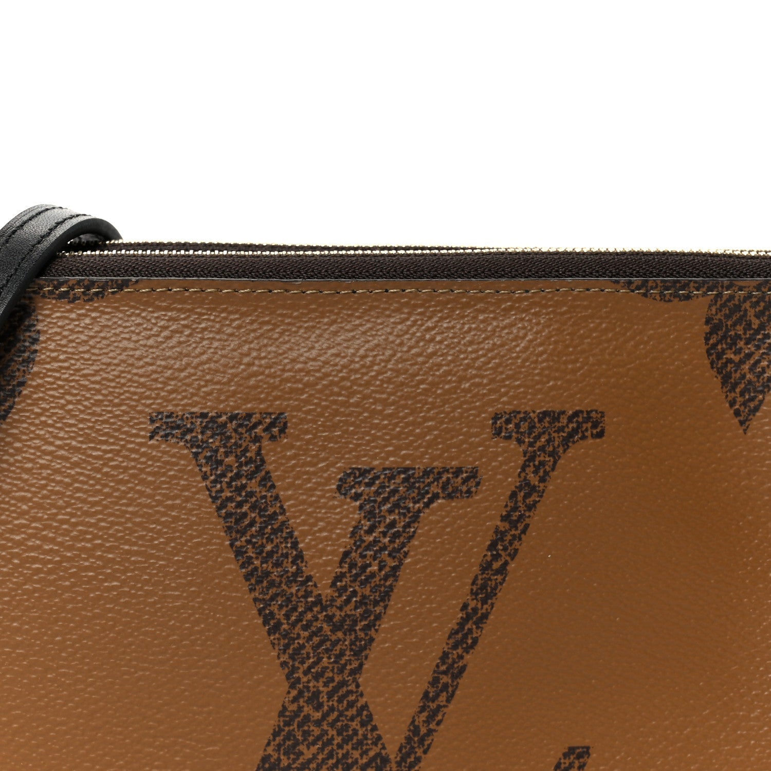 Reverse Monogram Giant Double Zip Pochette