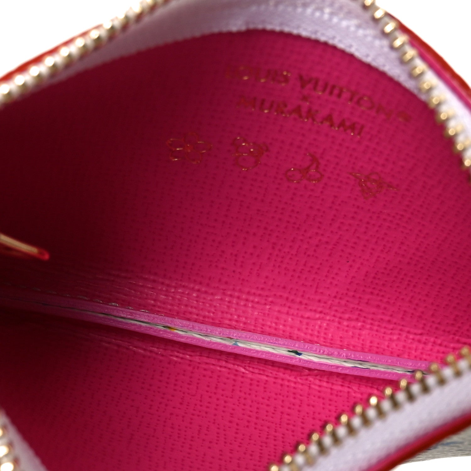 LV X TM Monogram Multicolor Key Pouch White