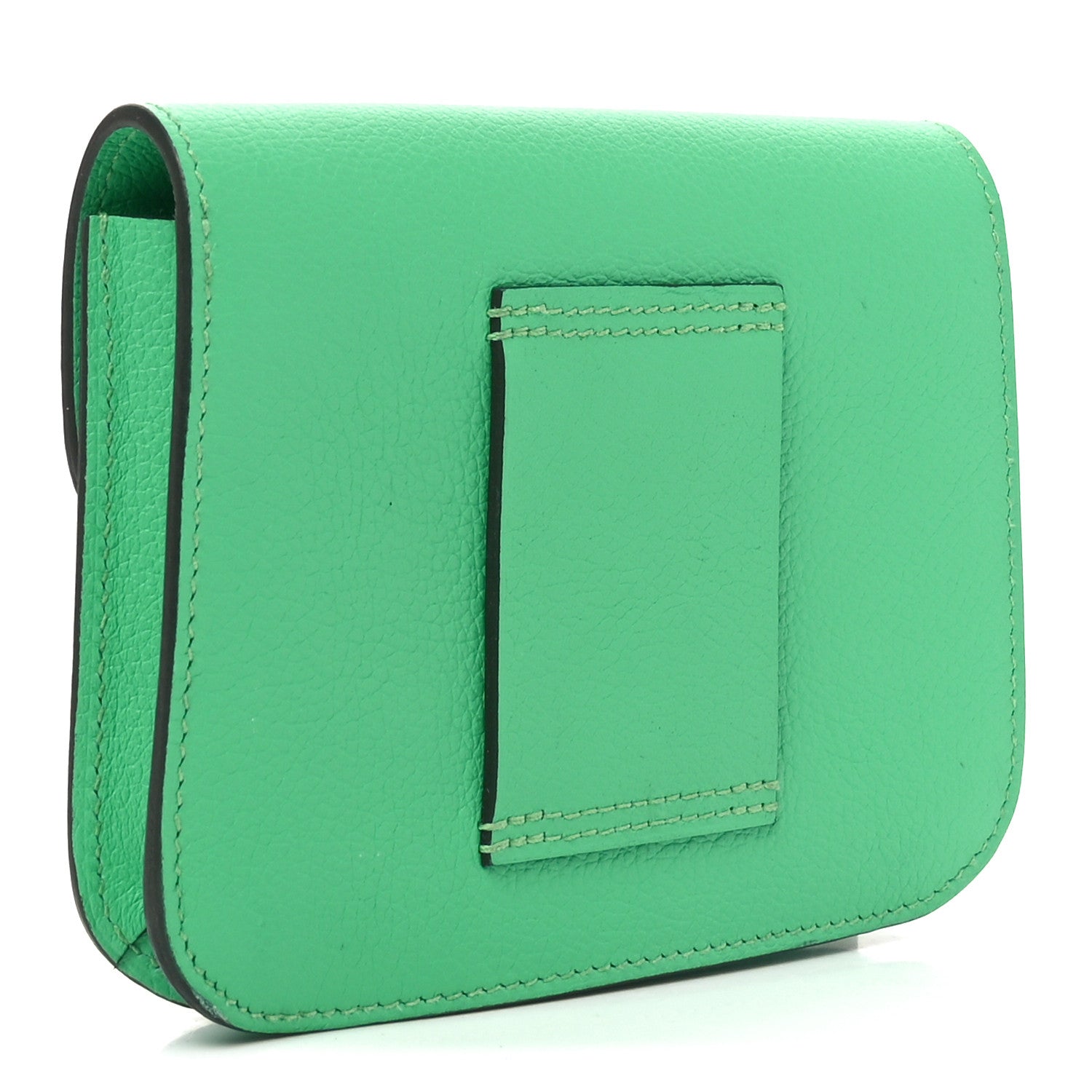 Evercolor Bi-Color Constance Slim Wallet Vert Comics Bleu Zellige