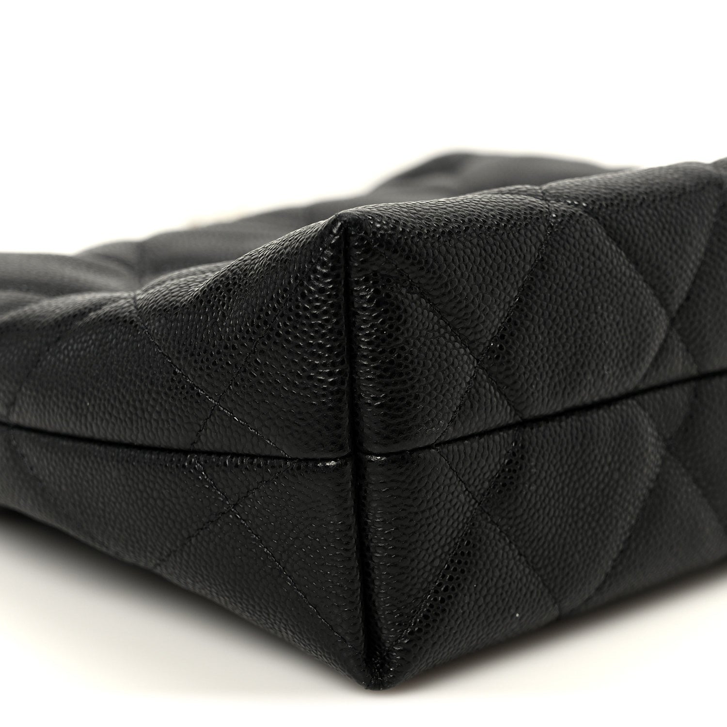 Caviar Quilted Chanel Way Clutch With Chain Black