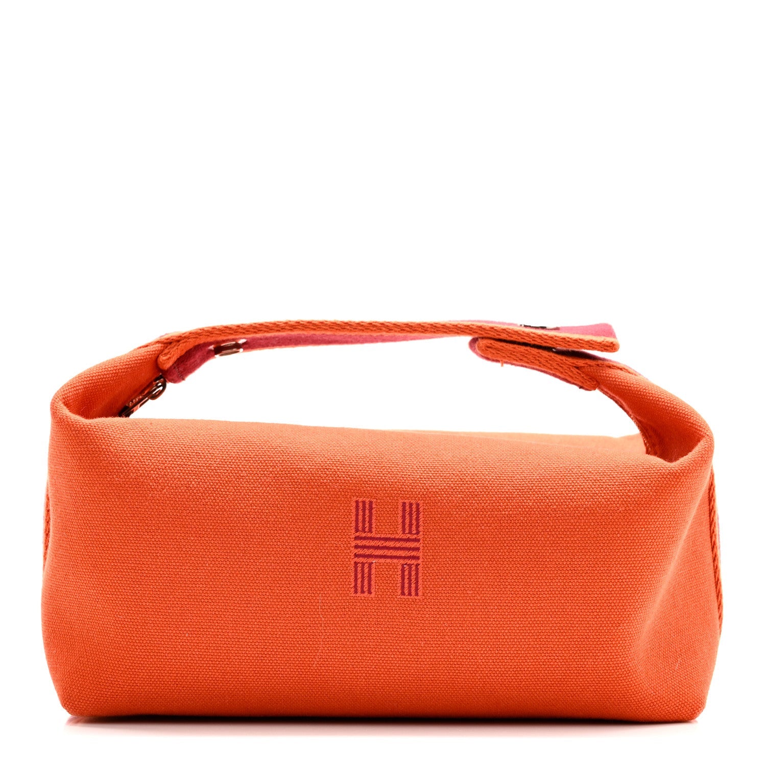 Canvas Small Bride-A-Brac Pouch Orange Burgundy