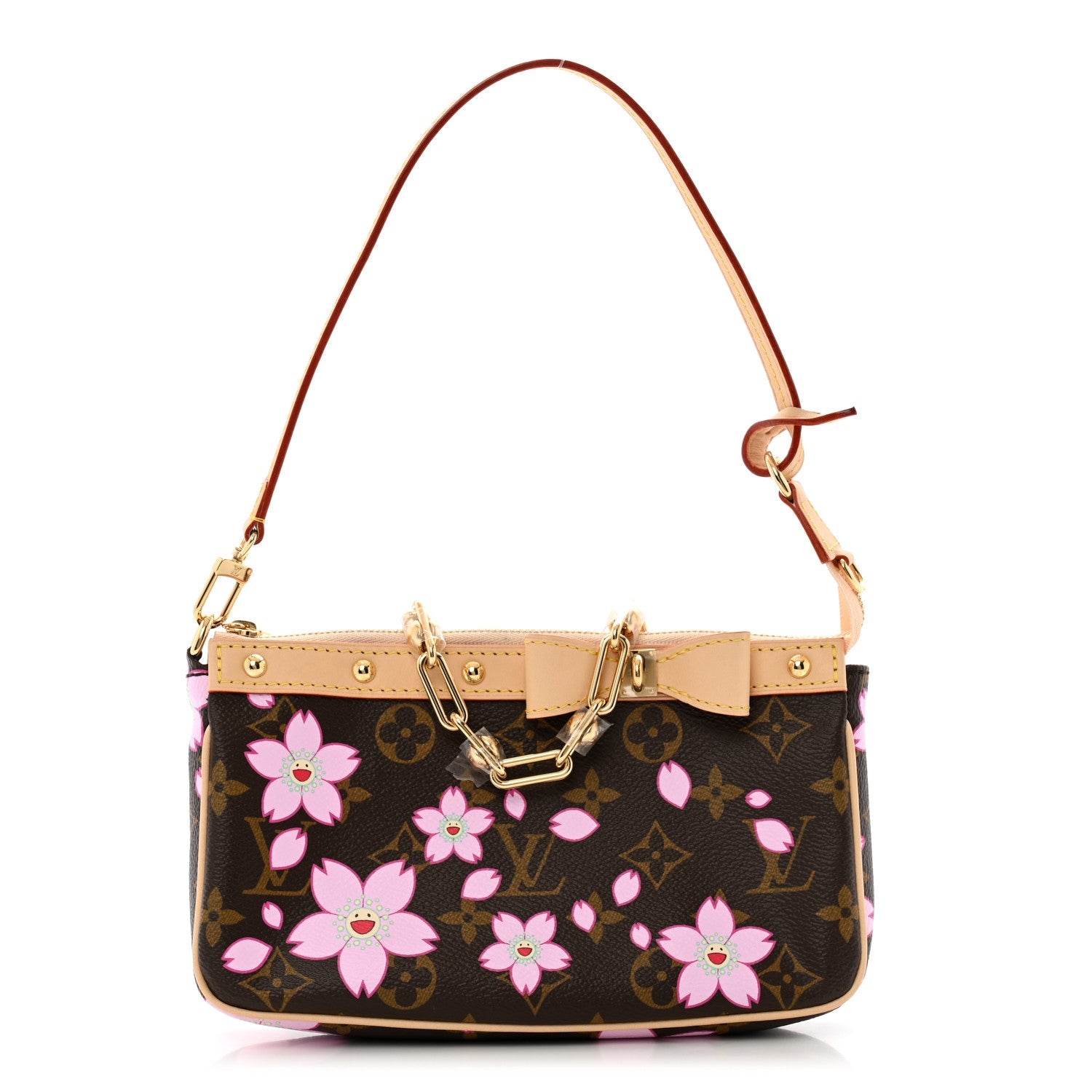 LV X TM Monogram Pochette Accessories Sakura Brown