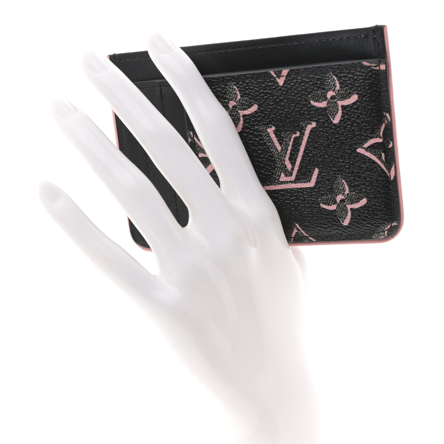 Monogram Fall for You LV Side-Up Card Holder Black