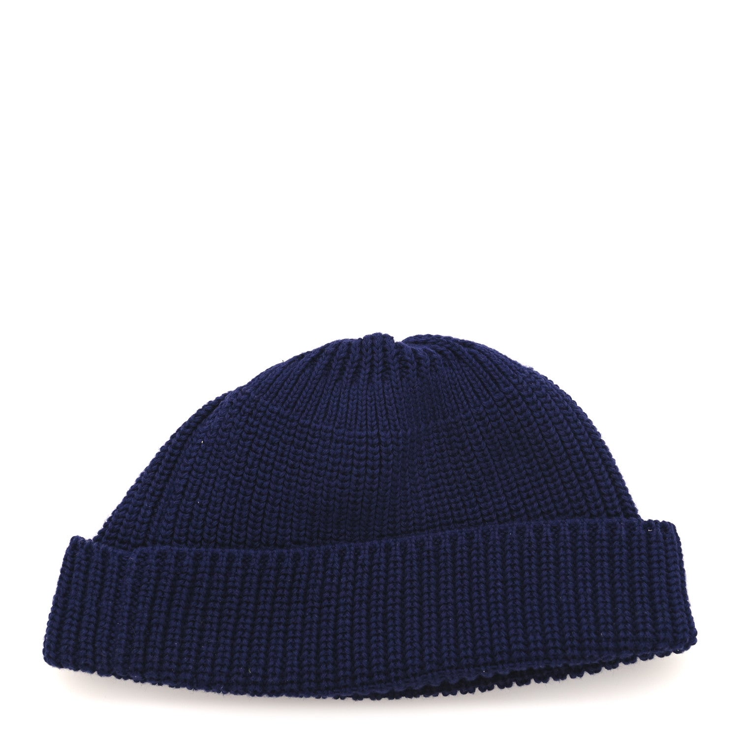 Wool Cashmere Knit Interlocking G Beanie Hat S Blue