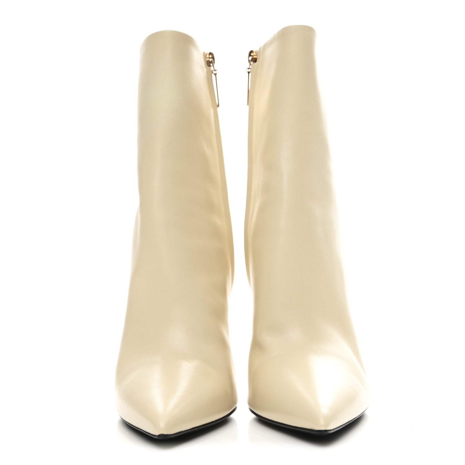Calfskin Opyum 110 Ankle Boots 38.5 Real Beige
