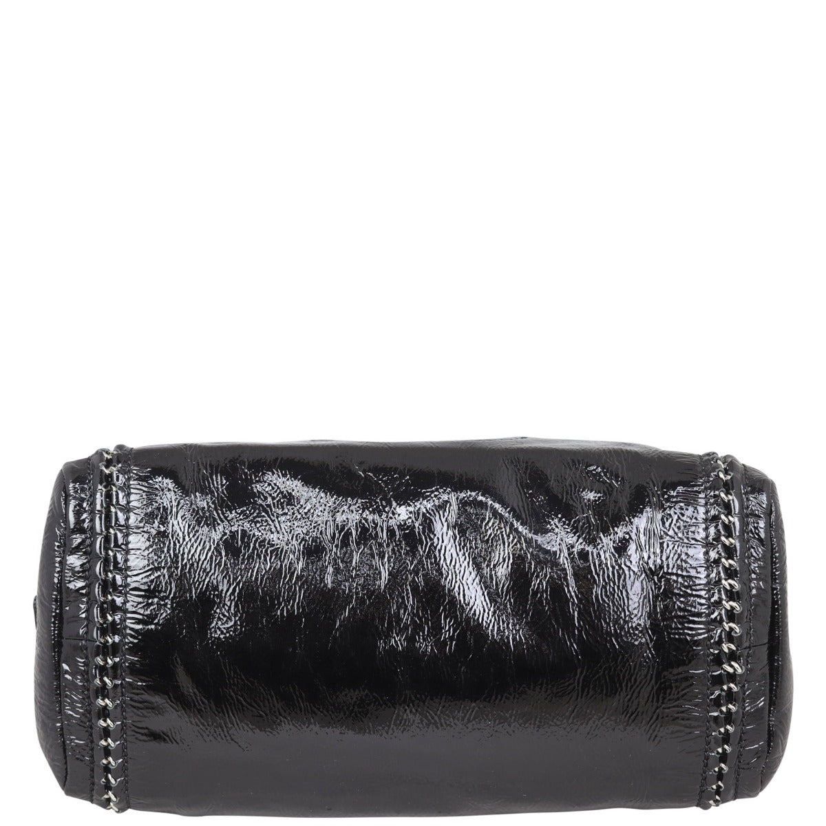 Chanel Luxe Ligne Bowler | Black Aged Patent