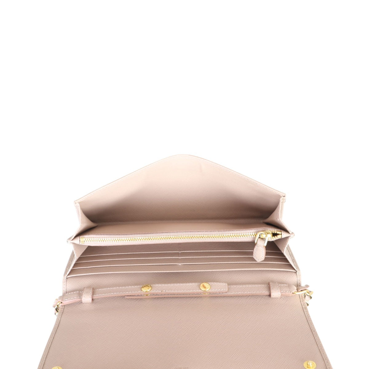 Prada Saffiano Metal Wallet on Chain