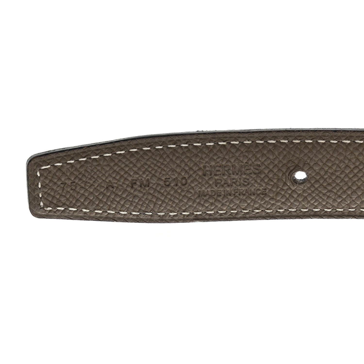 Swift Epsom 24mm Mini Constance H Belt 75 30 Black Etoupe