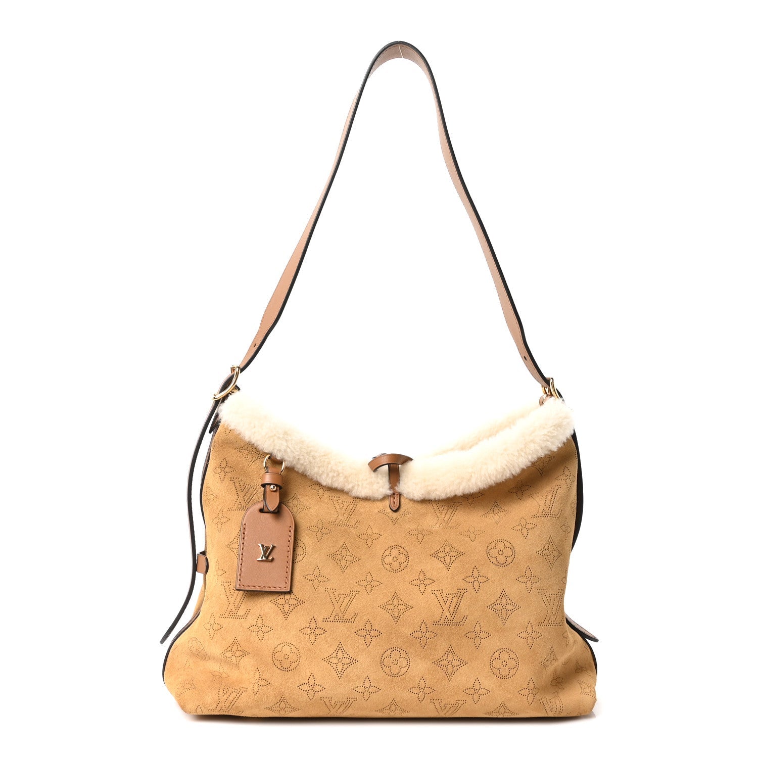 Suede Mahina CarryAll PM Beige