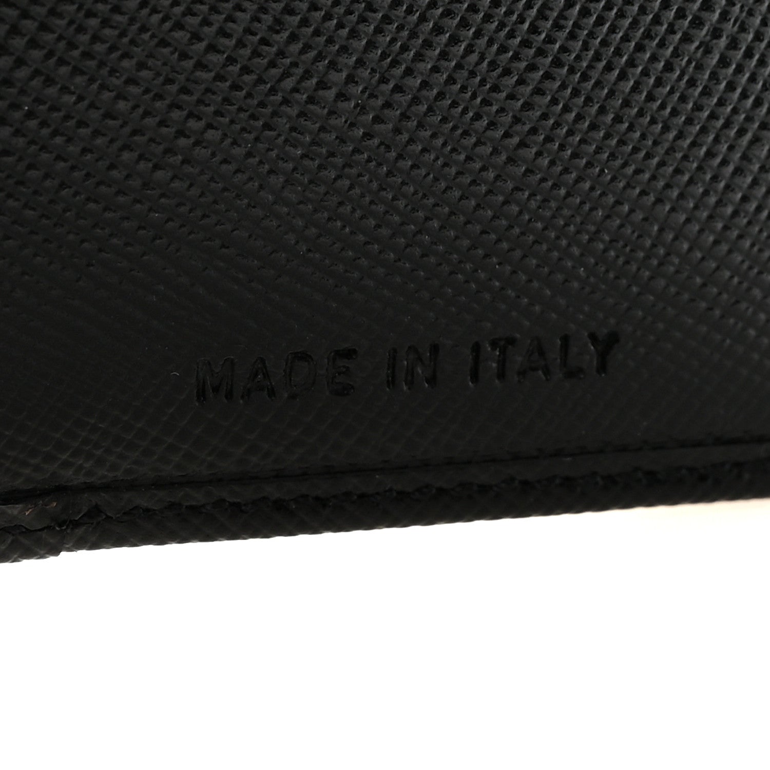 Saffiano Metal Compact Wallet Black
