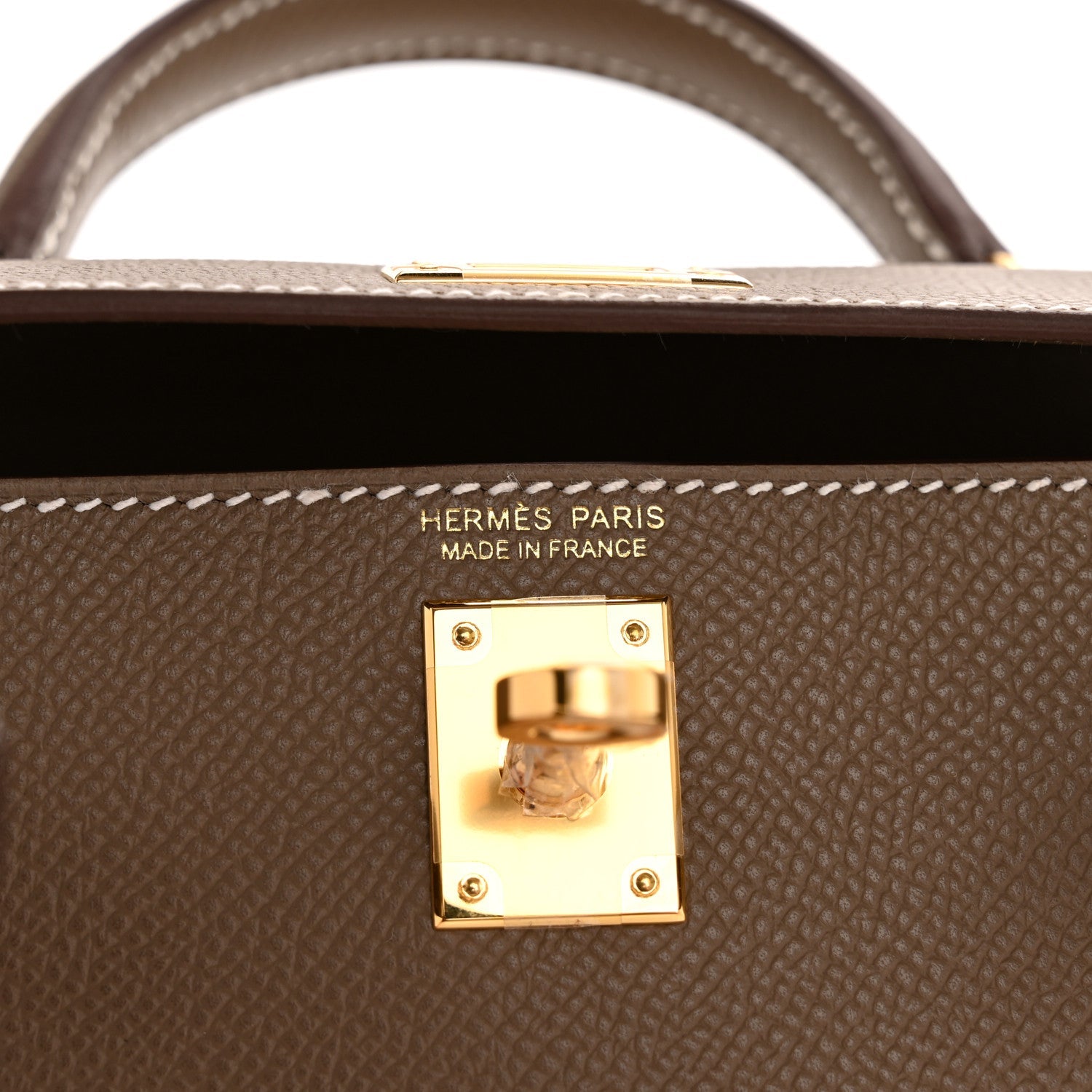 Epsom Mini Kelly Sellier 20 Etoupe
