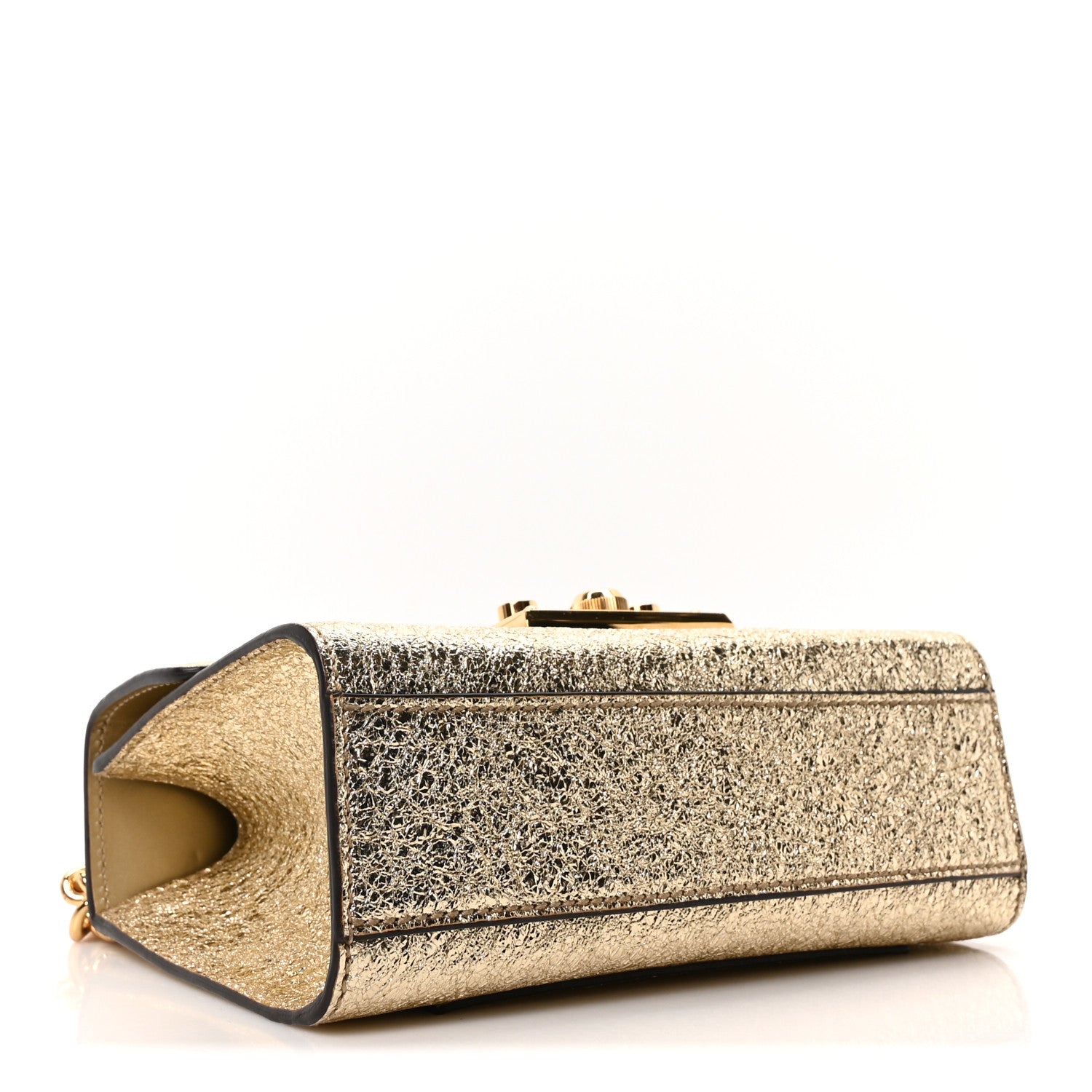 Galassia Small Padlock Shoulder Bag Platino