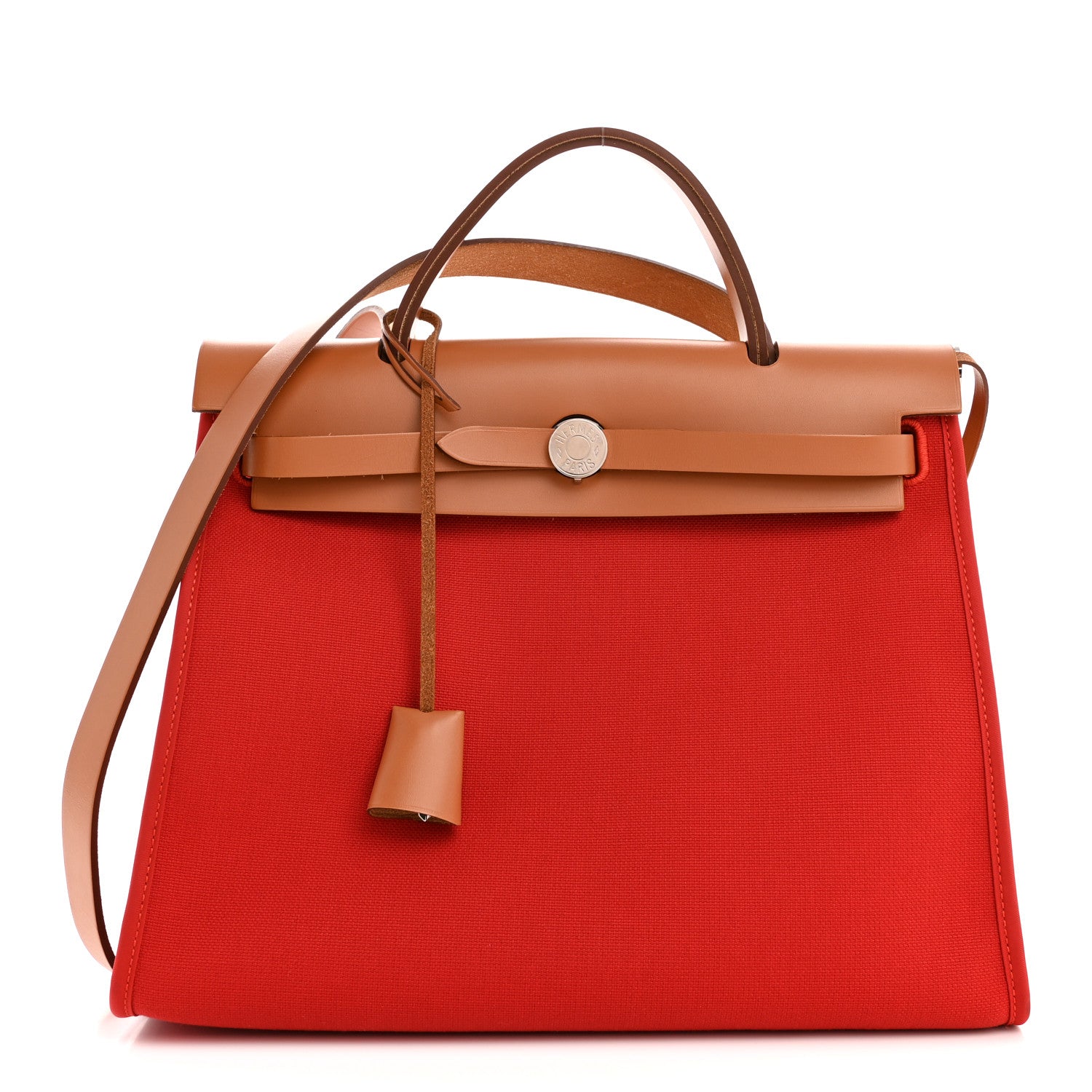 Vache Hunter Toile Herbag Zip 31 PM Rouge Tomate Natural