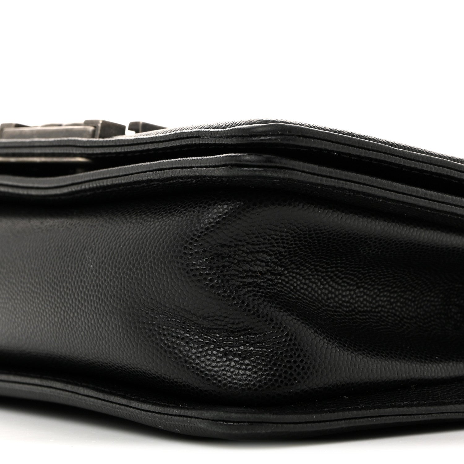 Caviar Quilted Small Boy Flap Black