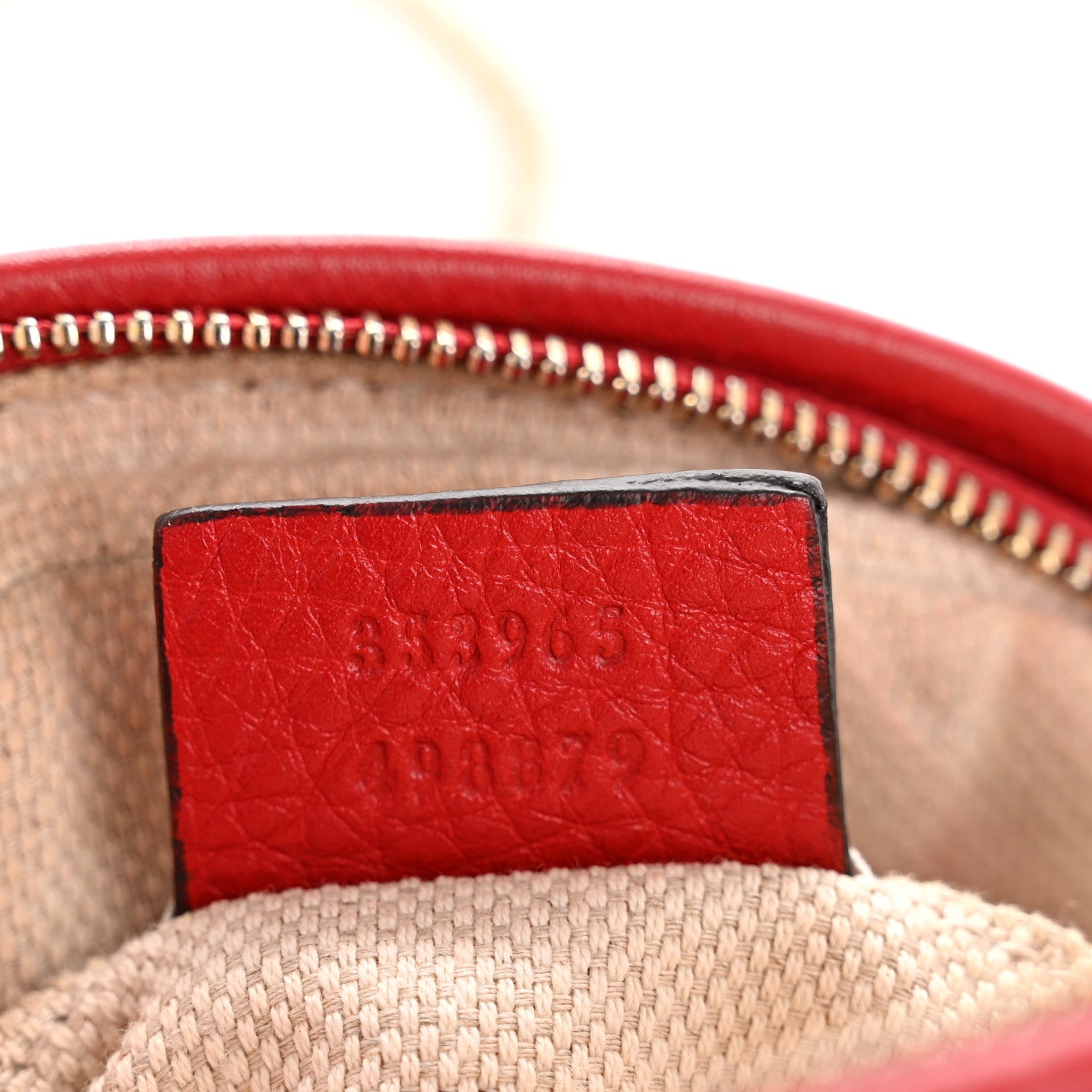 Pebbled Calfskin Mini Soho Chain Bag Tabasco Red