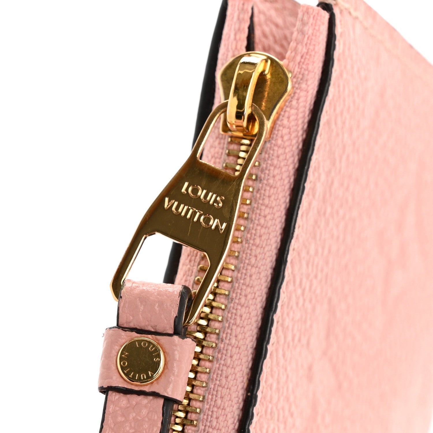 Empreinte Zipper Card Holder Rose Poudre