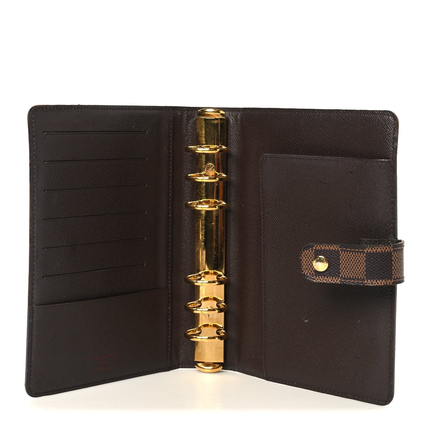 Damier Ebene Medium Ring Agenda Cover