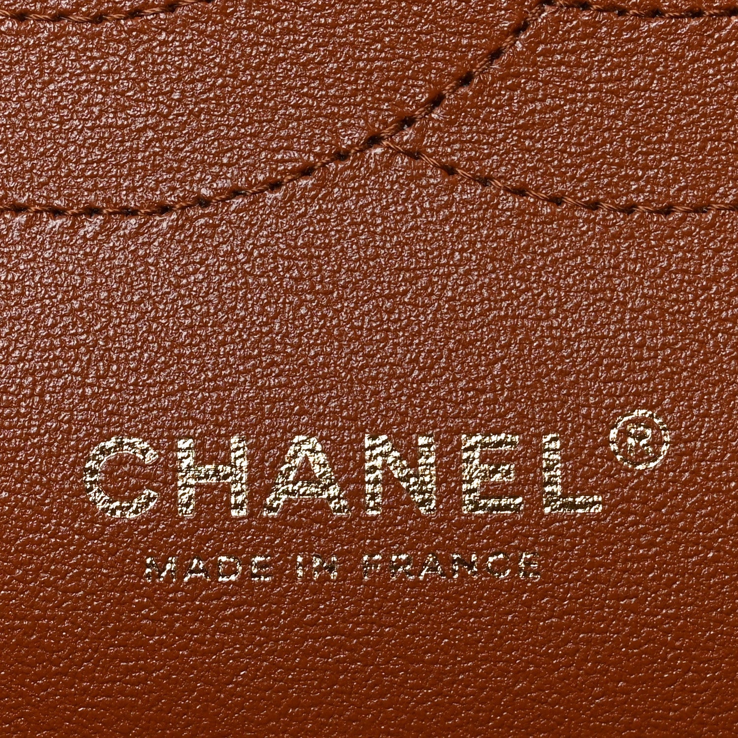 Caviar Quilted Jumbo Double Flap Light Brown