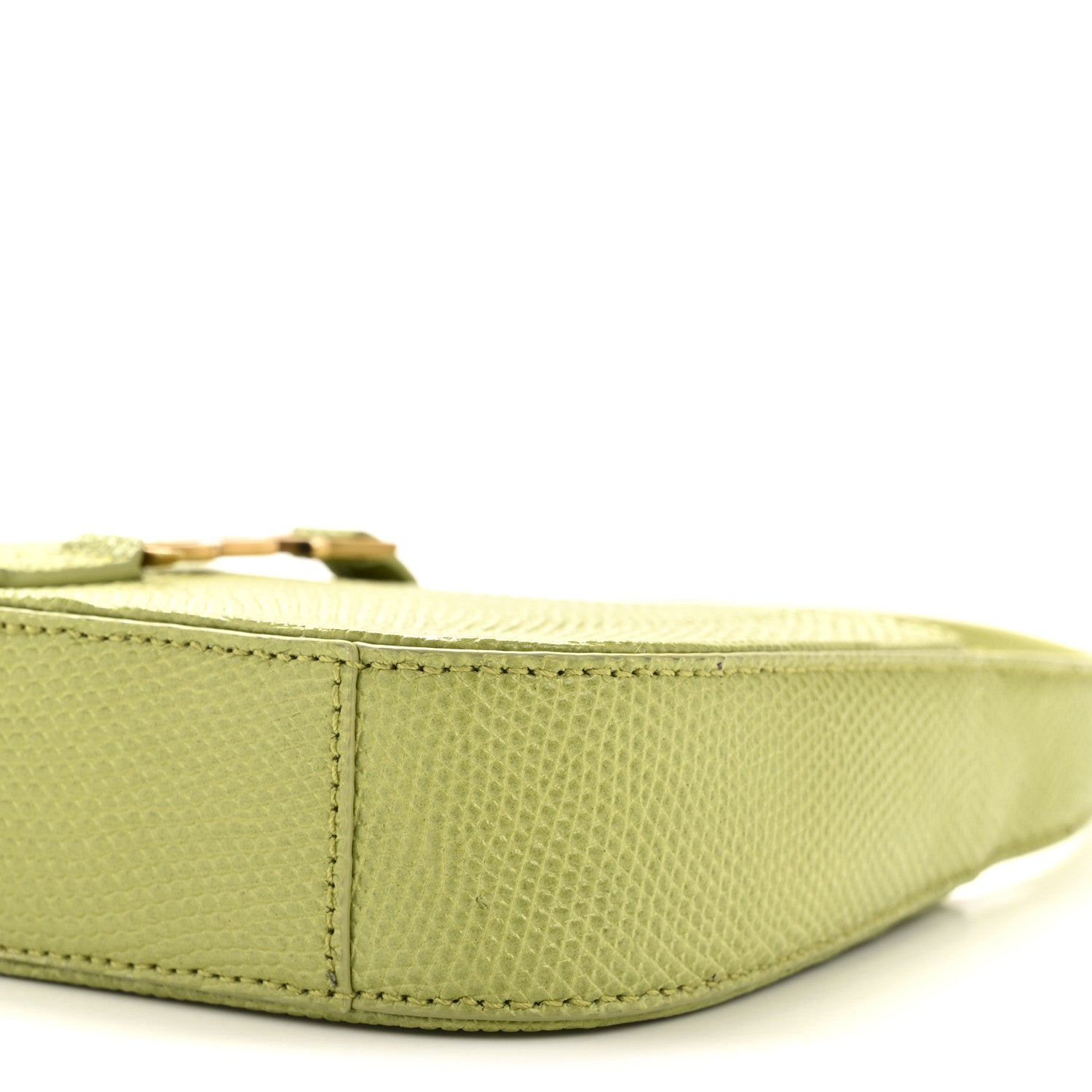 Calfskin Lizard Embossed Le 5 A 7 Mini Hobo Dull Lime