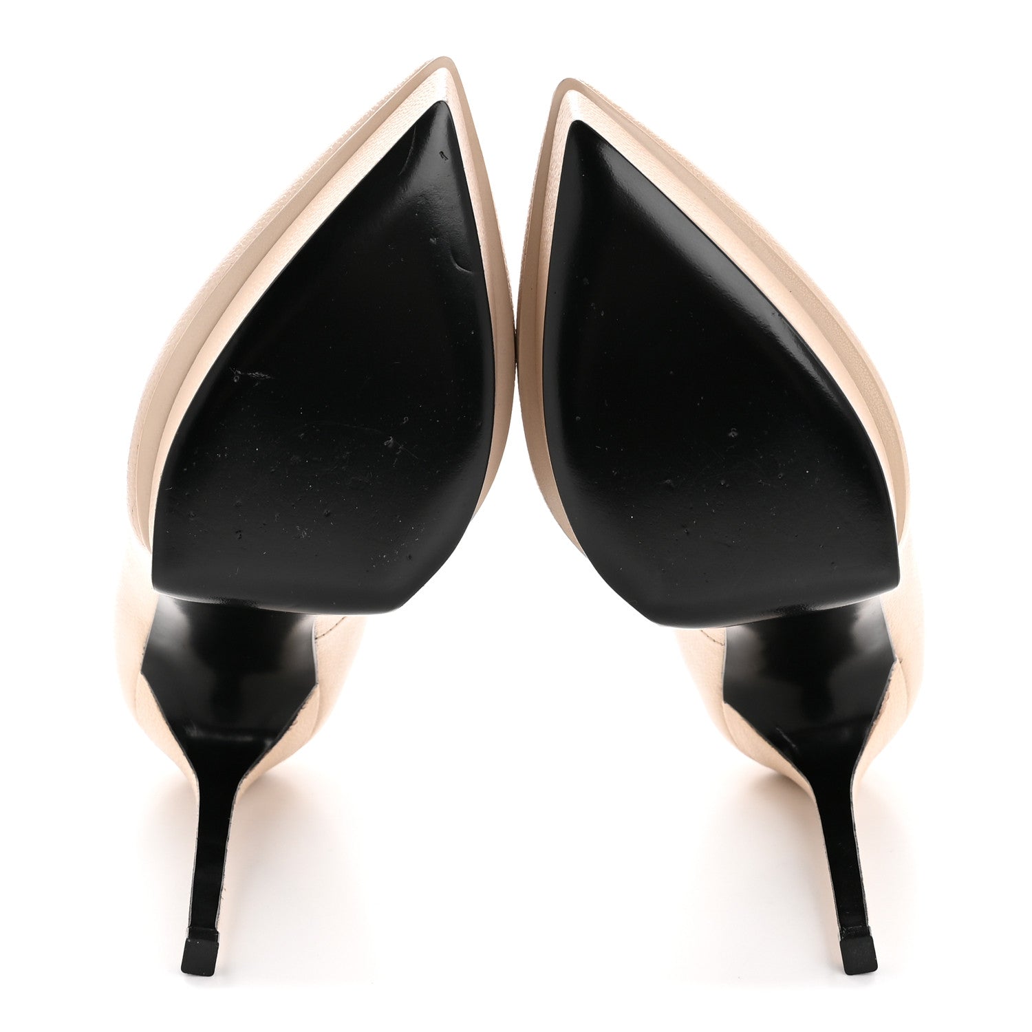 Pebbled Patent Calfskin Janis 105 Platform Pumps 37 Nude