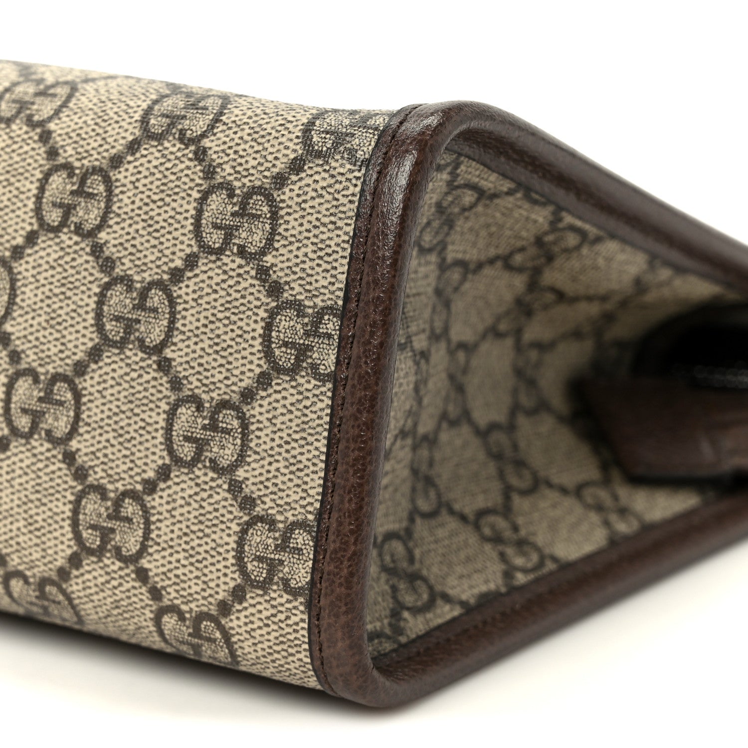 GG Supreme Monogram Web Ophidia GG Toiletry Case Beige New Acero