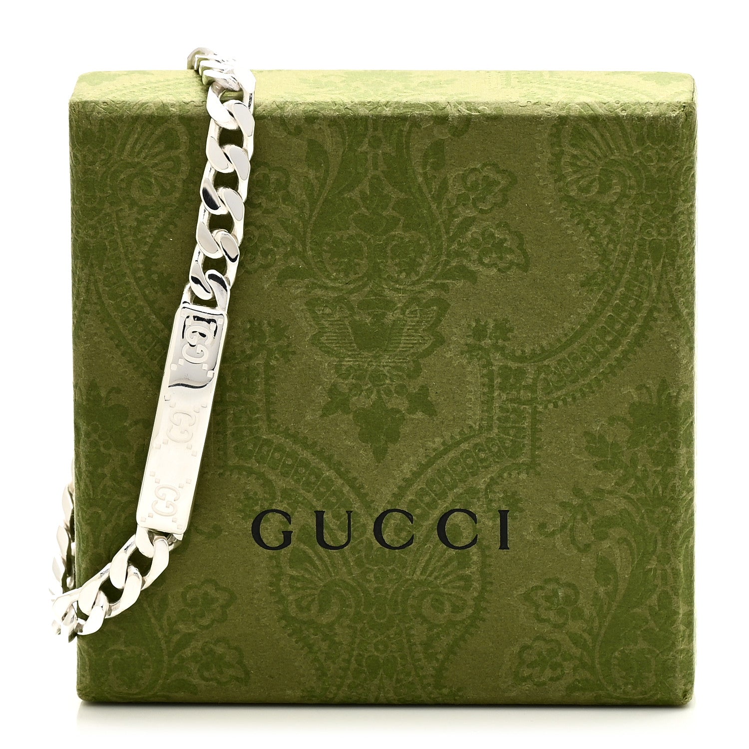 Sterling Silver GG ID Chain Bracelet