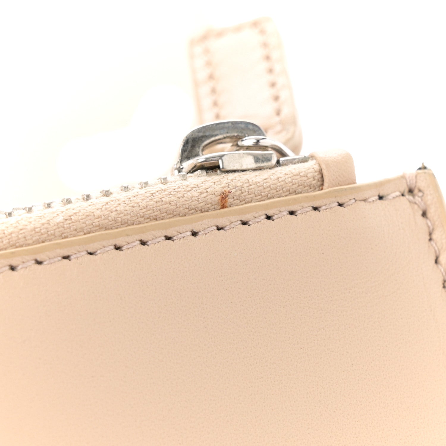 Smooth Calfskin Classic Monogram Kate Tassel Chain Wallet Dark Beige