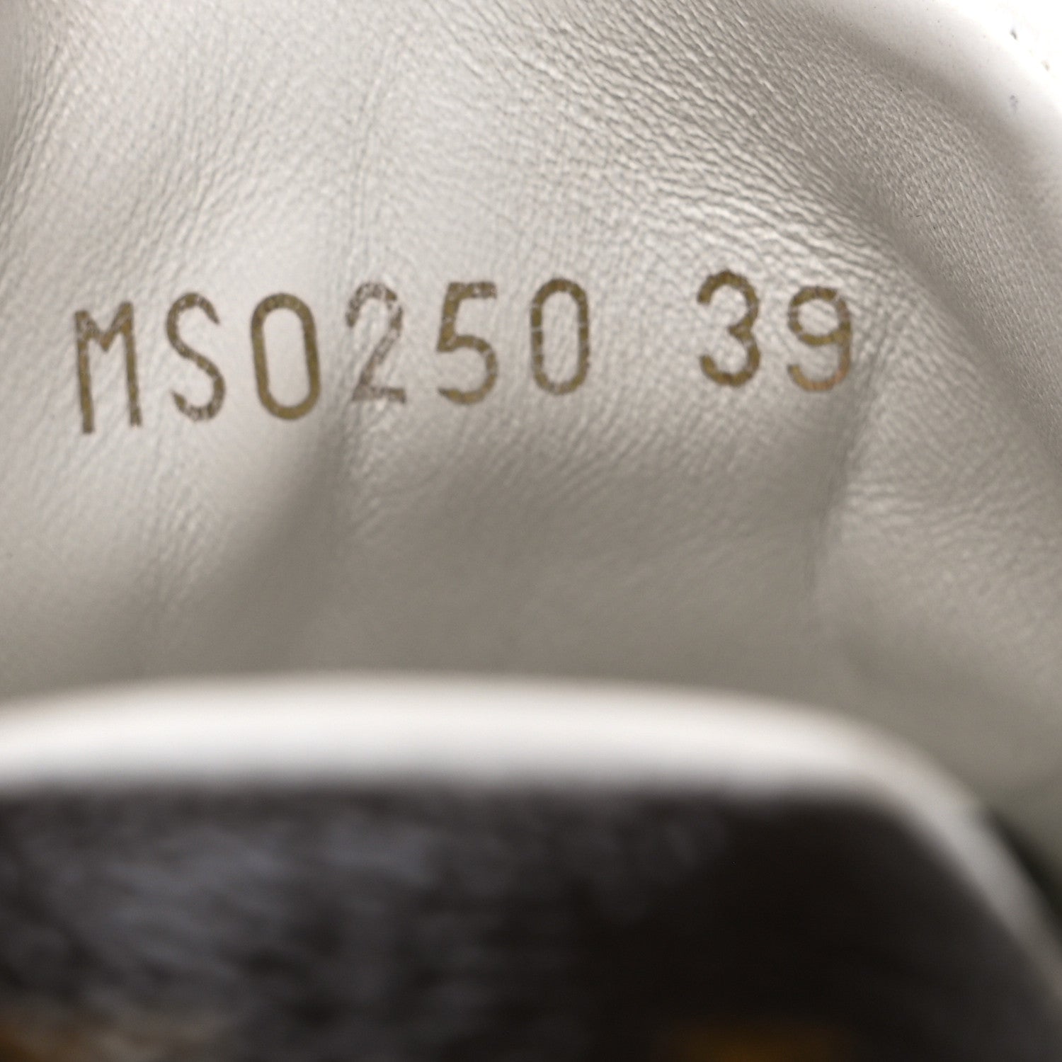 Lambskin Embossed Monogram Time Out Sneakers 39 White