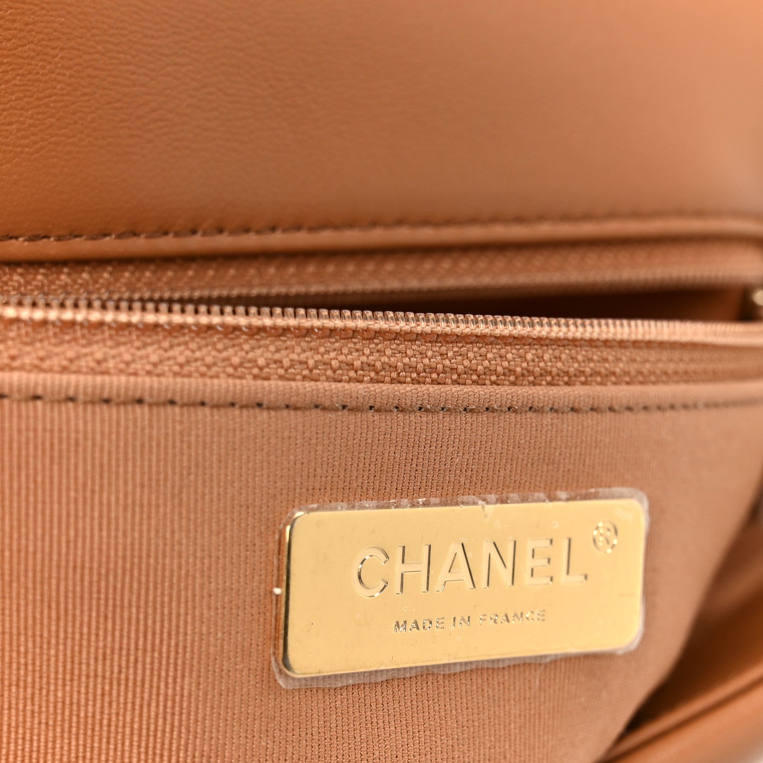 Lambskin Quilted Large Chanel 19 Flap Brown