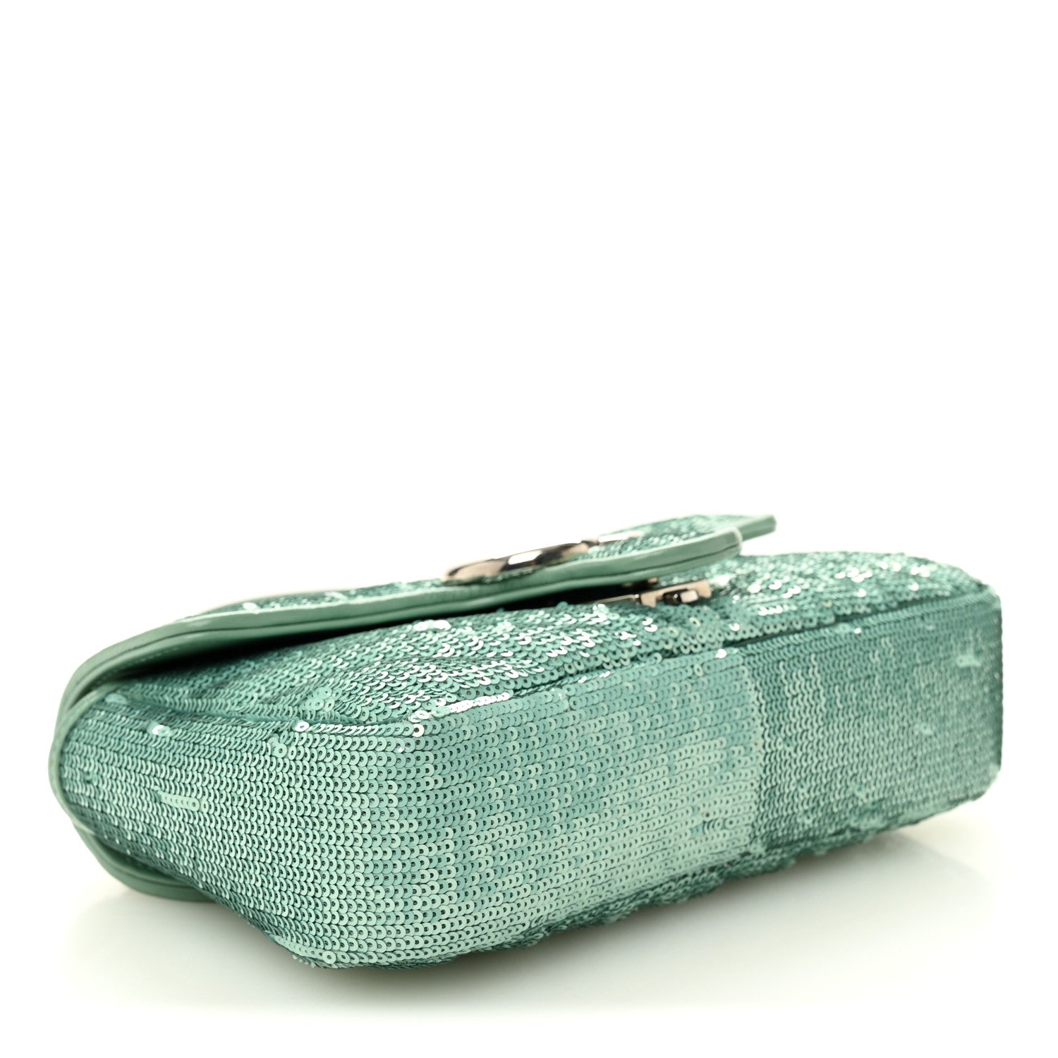 Sequin Matelasse Mini GG Marmont Shoulder Bag Water Green Verde Chiaro Light Water Green