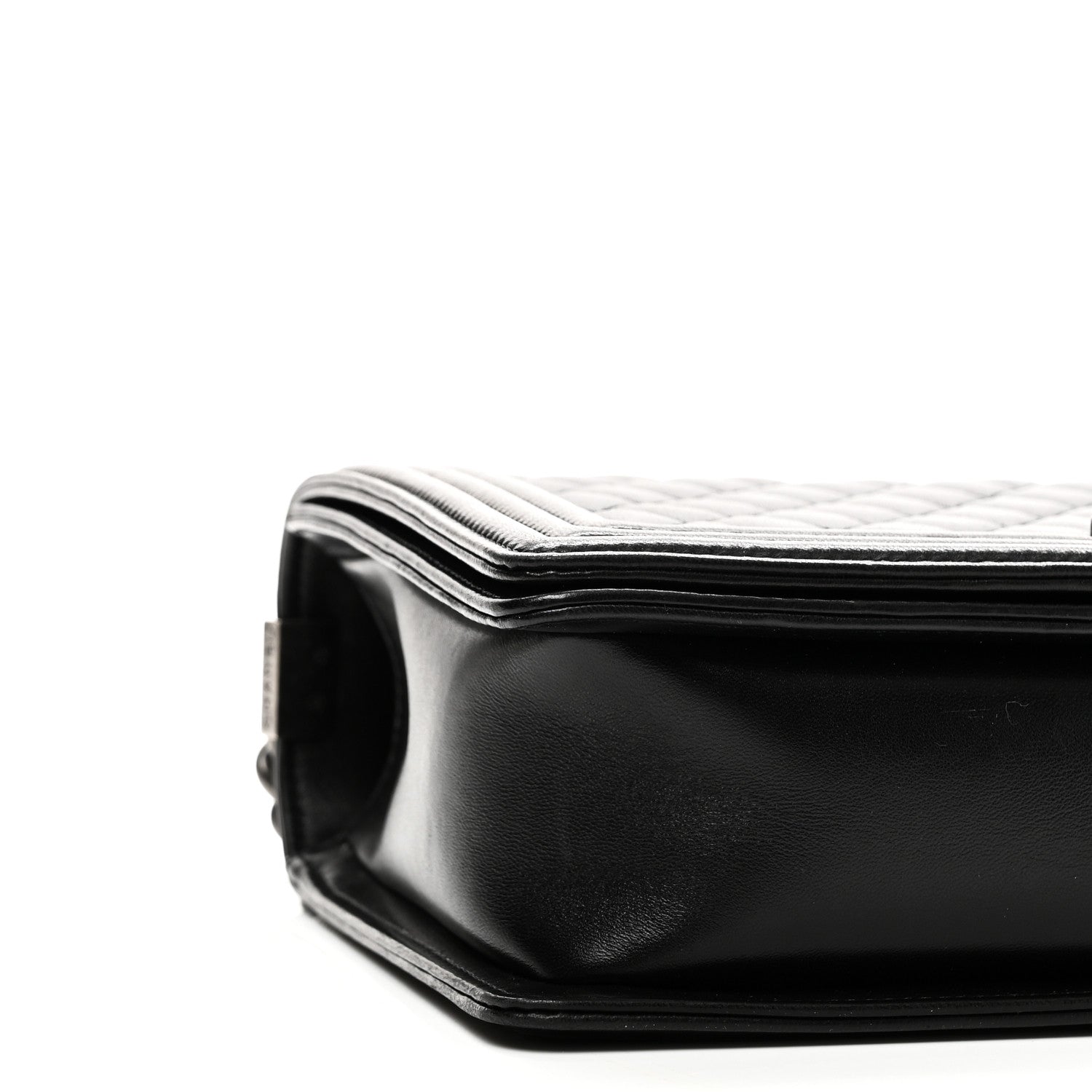 Lambskin Quilted New Medium Boy Flap Black