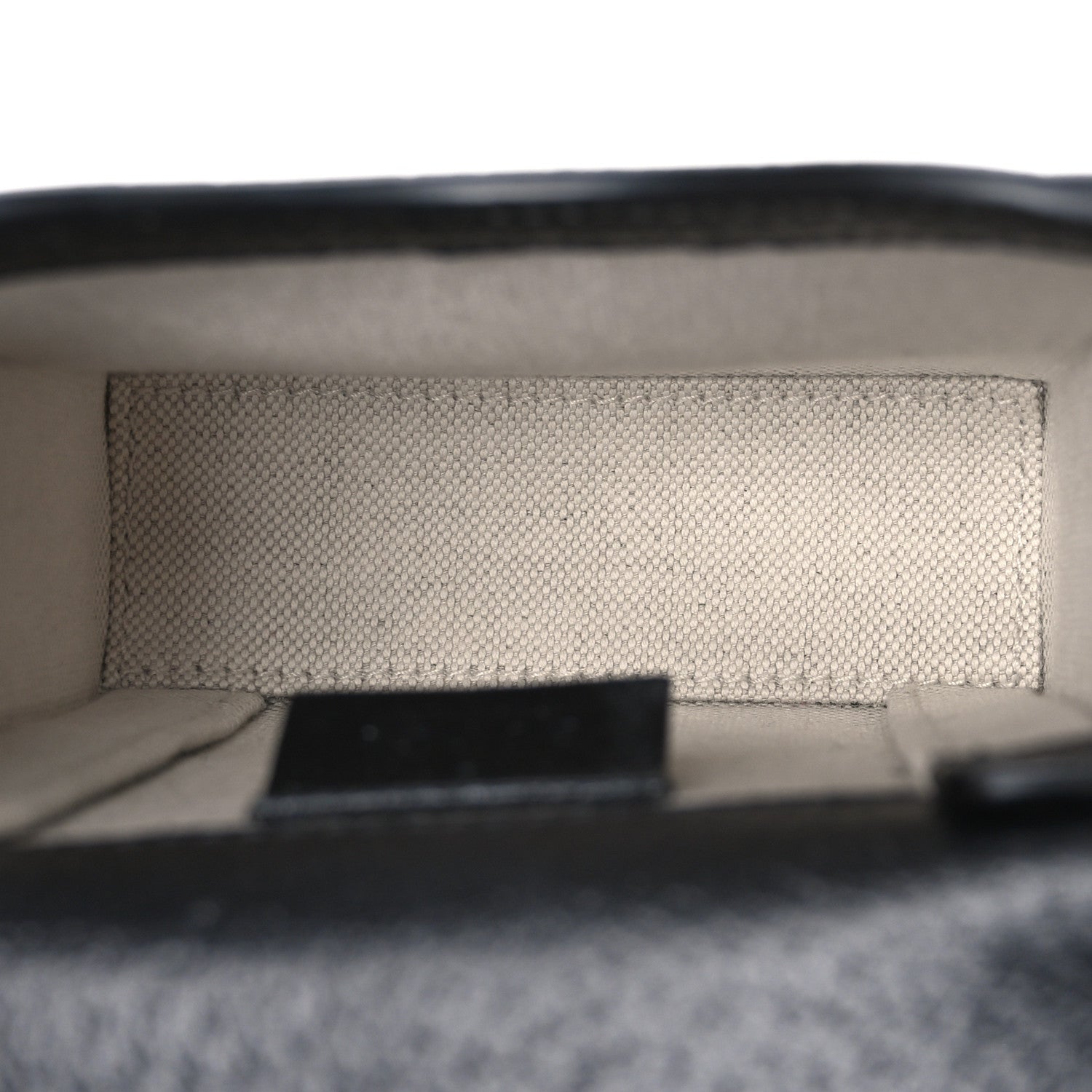 Jacquard Black Denim GG Monogram Textured Dollar Calfskin Mini Horsebit 1955 Crossbody Bag Black Ivory