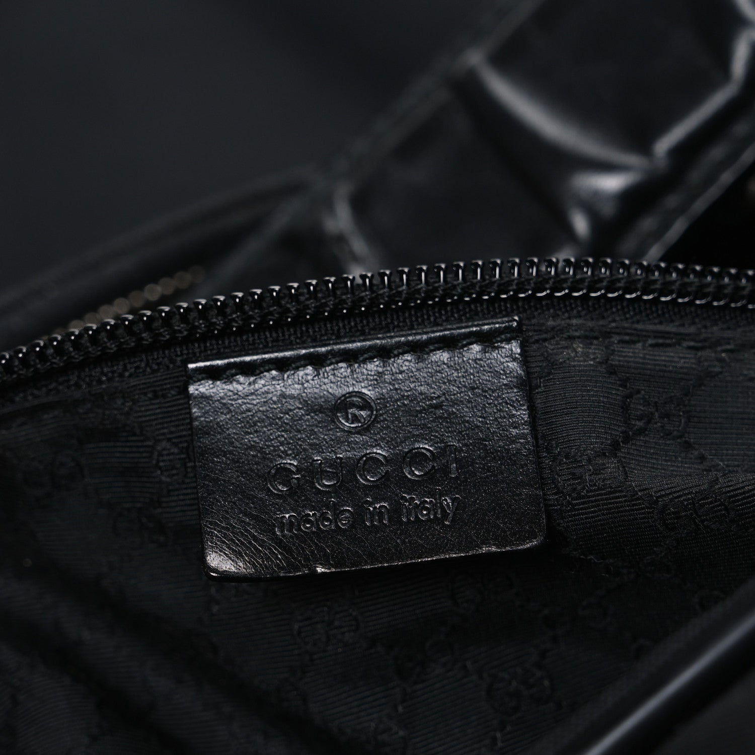 Calfskin Canvas Double Zip Large Travel Bag Black