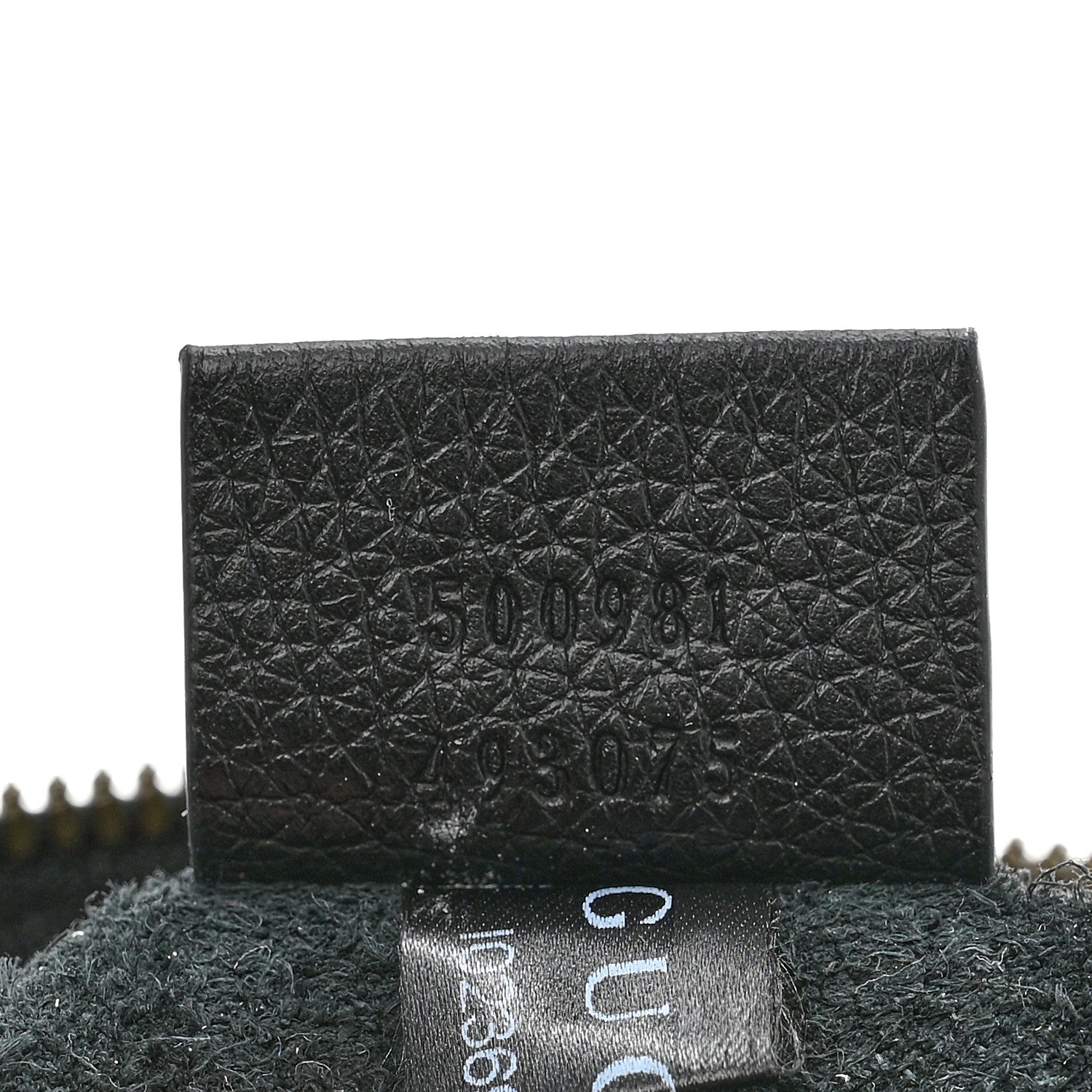 Pebbled Calfskin Medium Logo Portfolio Clutch Black