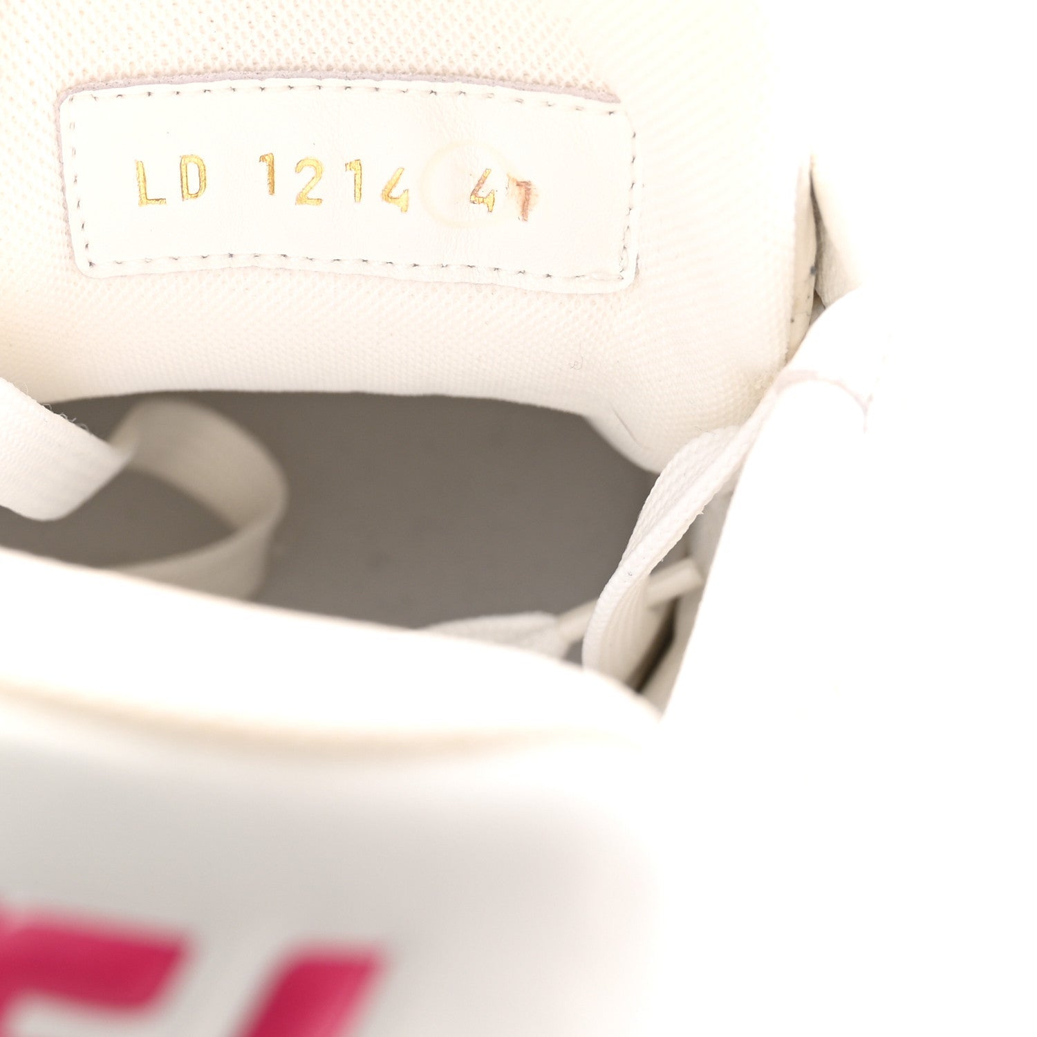 LV X TM Embossed Monogram Cherry Blossom LV Trainer Sneakers 41 White