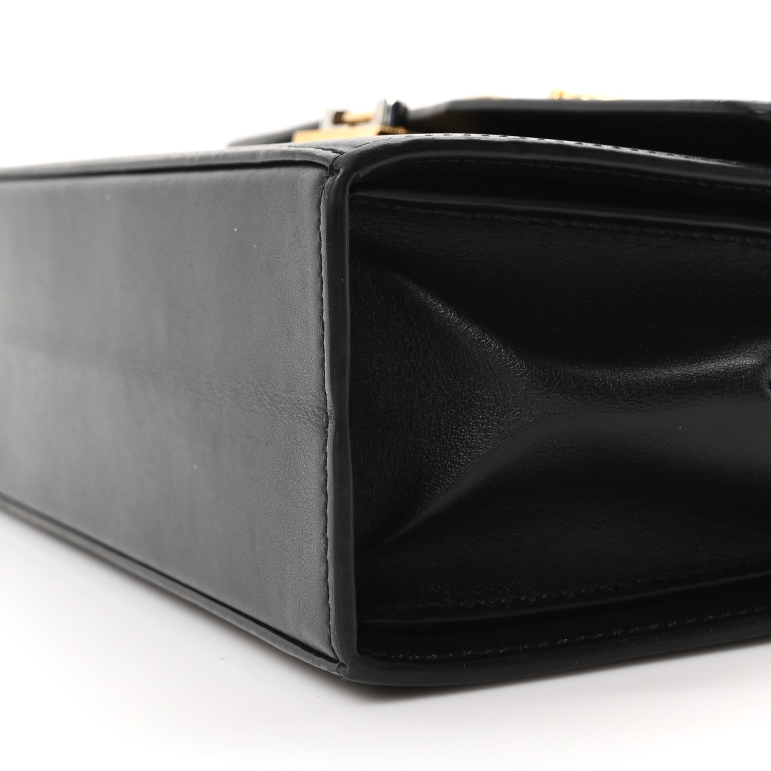 Smooth Calfskin Small Zumi Shoulder Bag Black