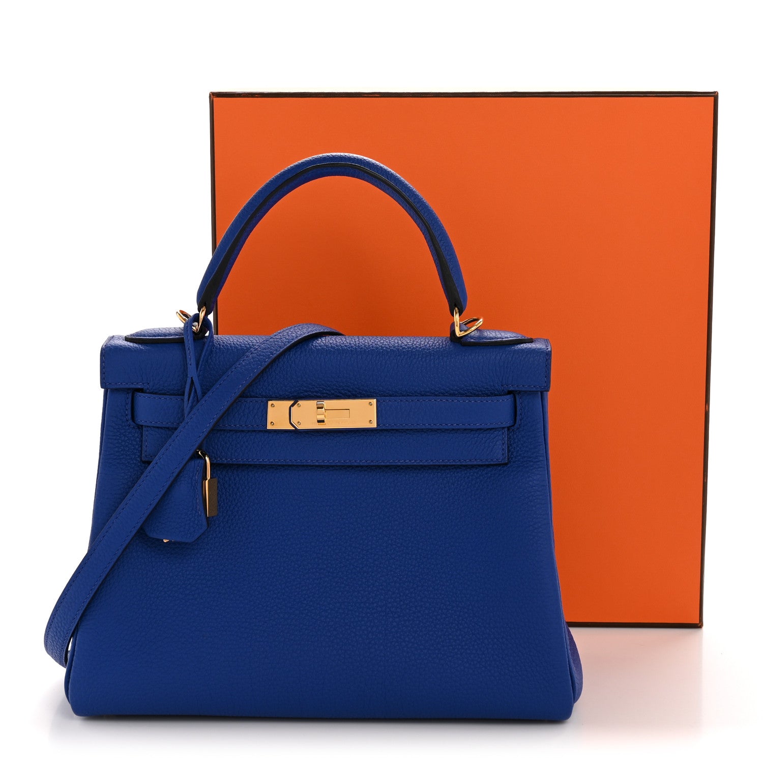 Togo Kelly Retourne 28 Bleu Royal